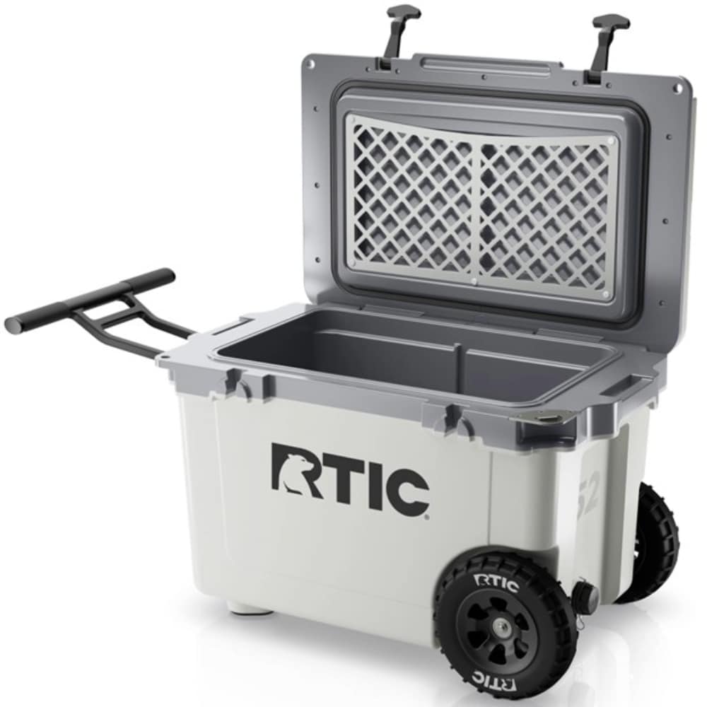 RTIC Outdoors Wheeled Ultra White / Grey 52-Quart Wheeled Insulated Chest Cooler 19680 Sansujyuku sansujyuku.com