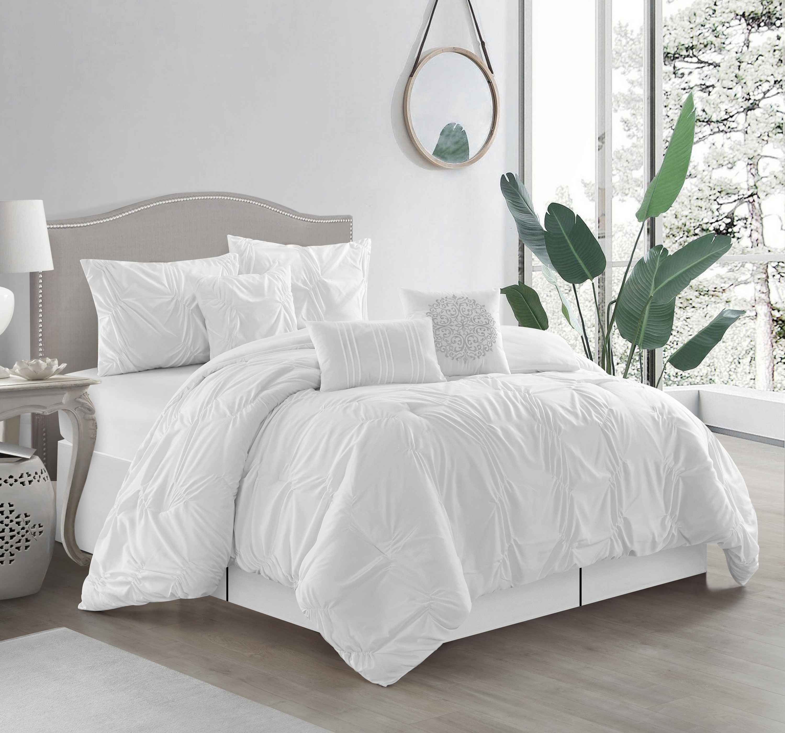 white bedding sets california king