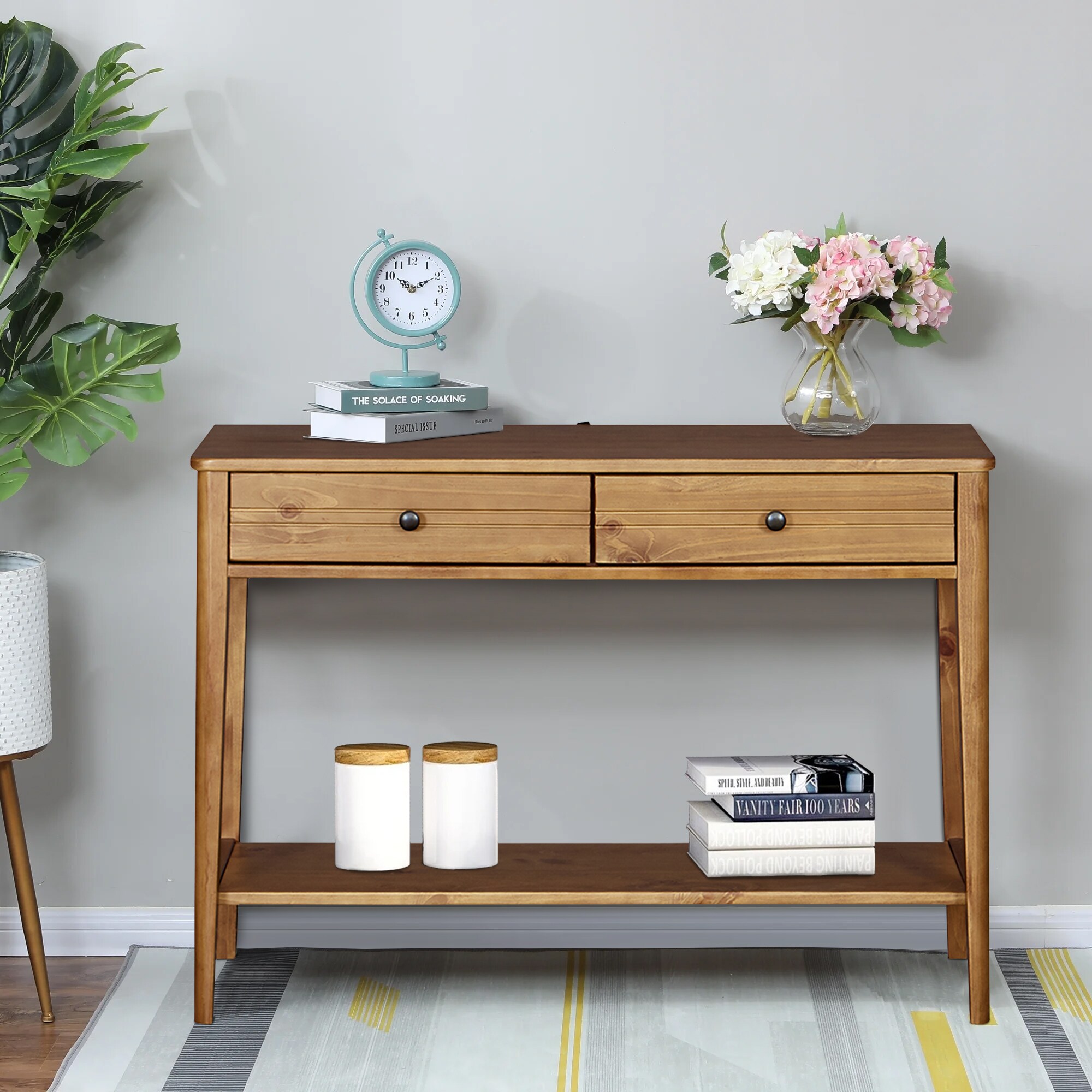 CASAINC WF-CS1003HB-MR Console table Modern Brown Console Table