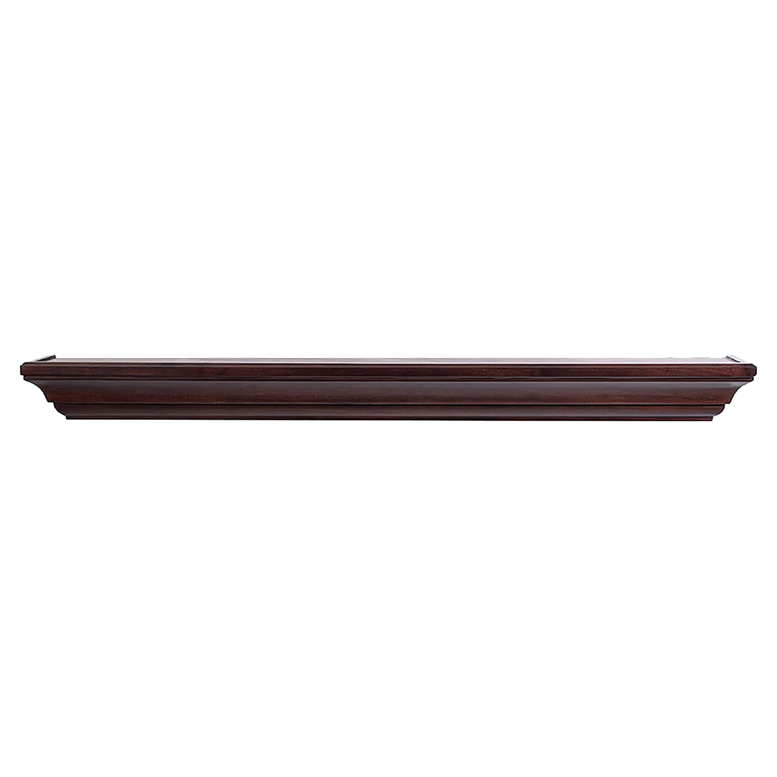 Mantels Direct COLTON-72-AC 72-in W x 5-in H x 8-in D Aged Cherry Pine Hollow Traditional Fireplace Mantel