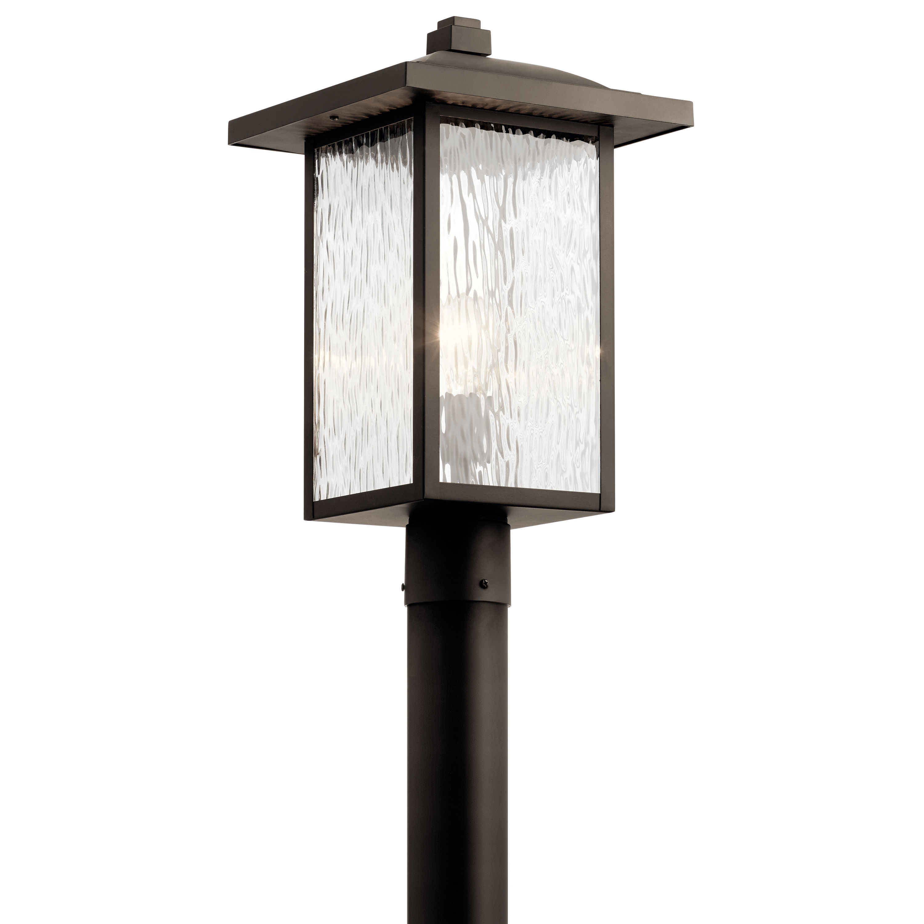 Kichler 49927OZ Capanna 18.25-Inches Olde Bronze Transitional Outdoor Light post lantern