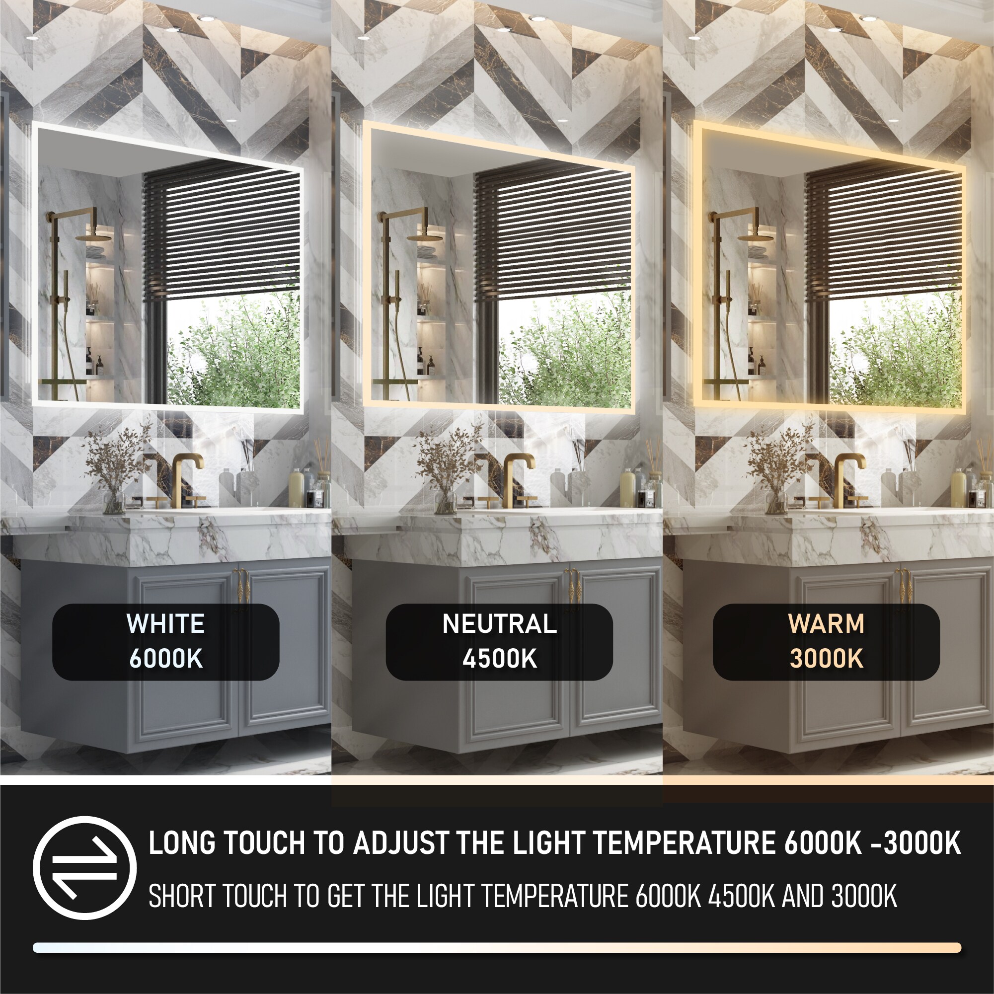 WELLFOR W10MRL4836 Framed-Bath-Mirrors - View #11