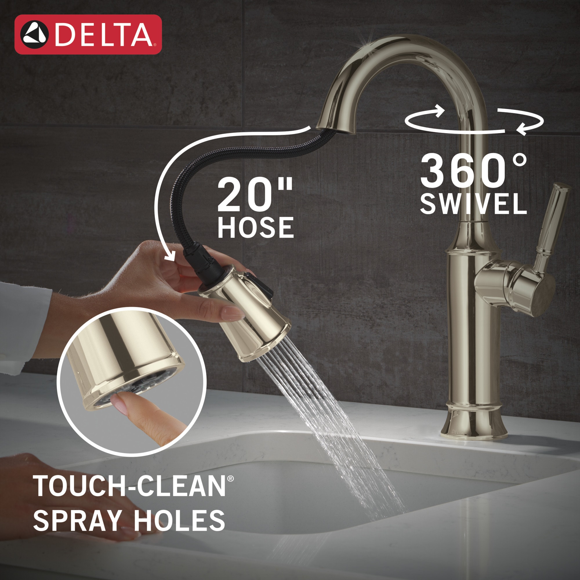 Delta 9984-PN-PR-DST Kitchen-Faucets - View #9