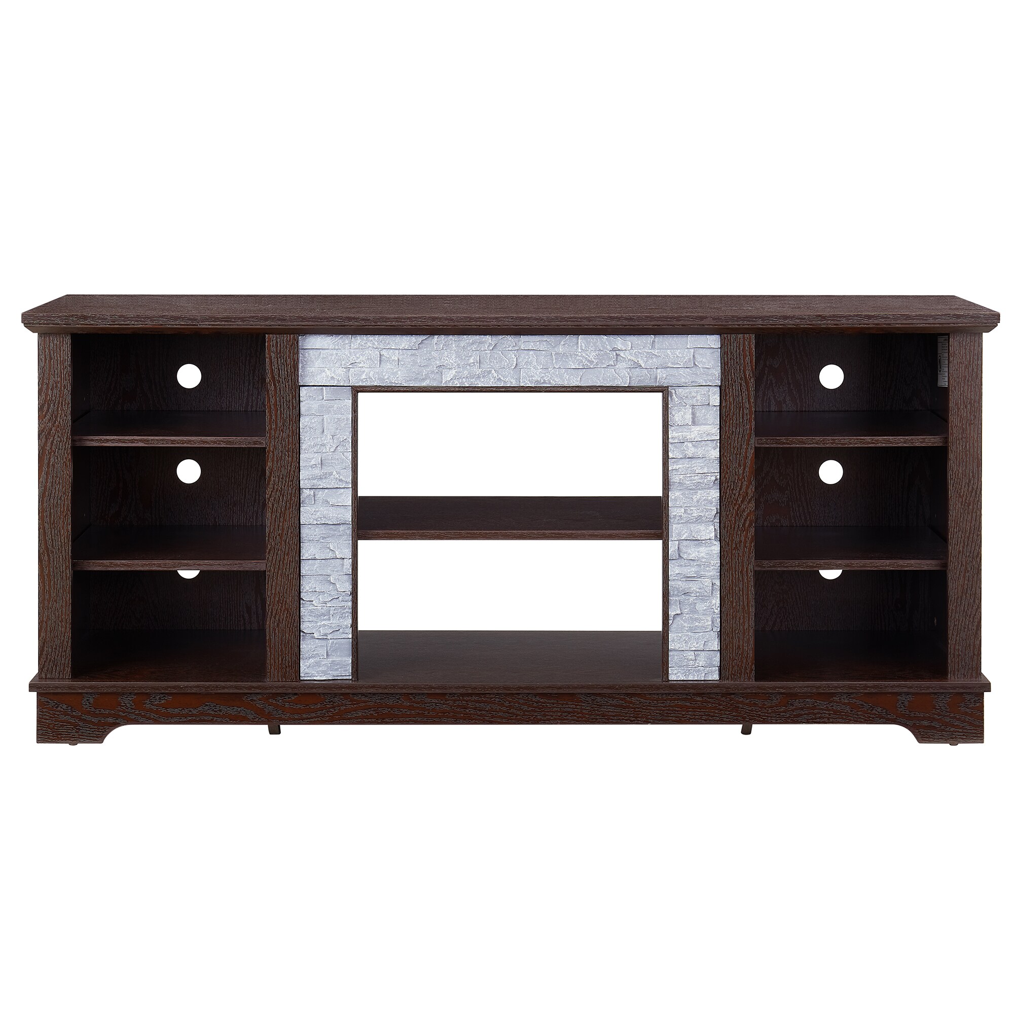 SINOFURN SYC160029BN Farmhouse/Rustic Cherry TV cabinet ( Accommodates TVs up to 65-in )