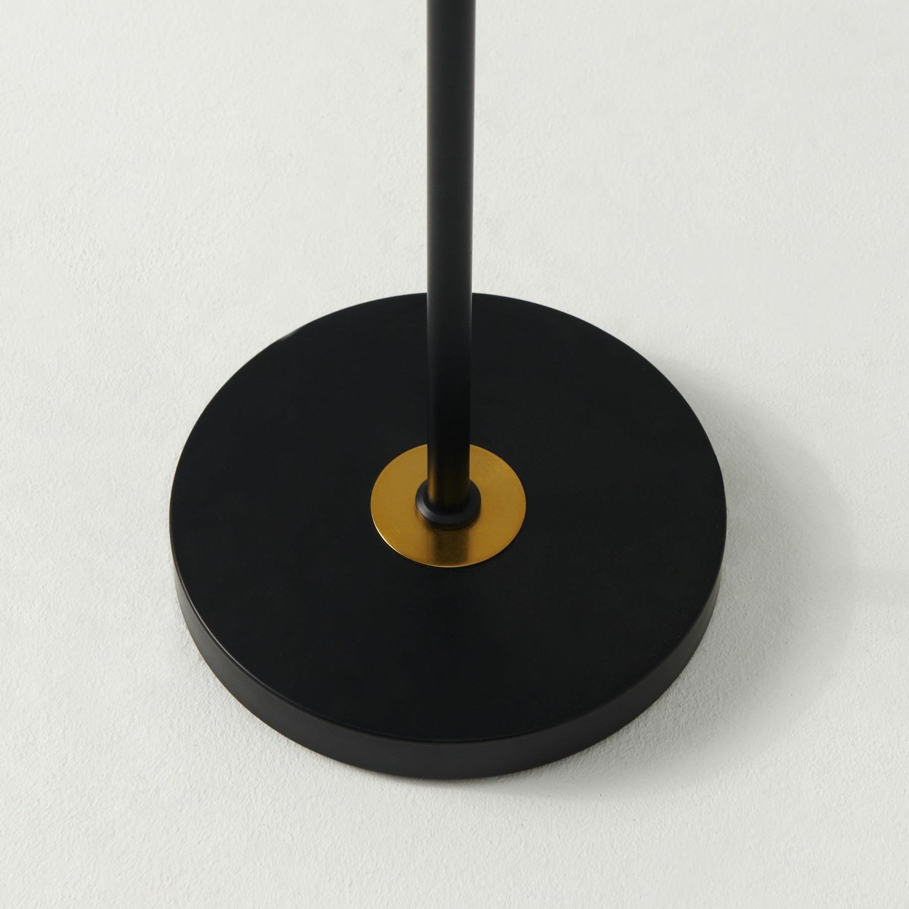 Wyatt 60" Matte Black Adjustable LED Floor Lamp with Voice Control