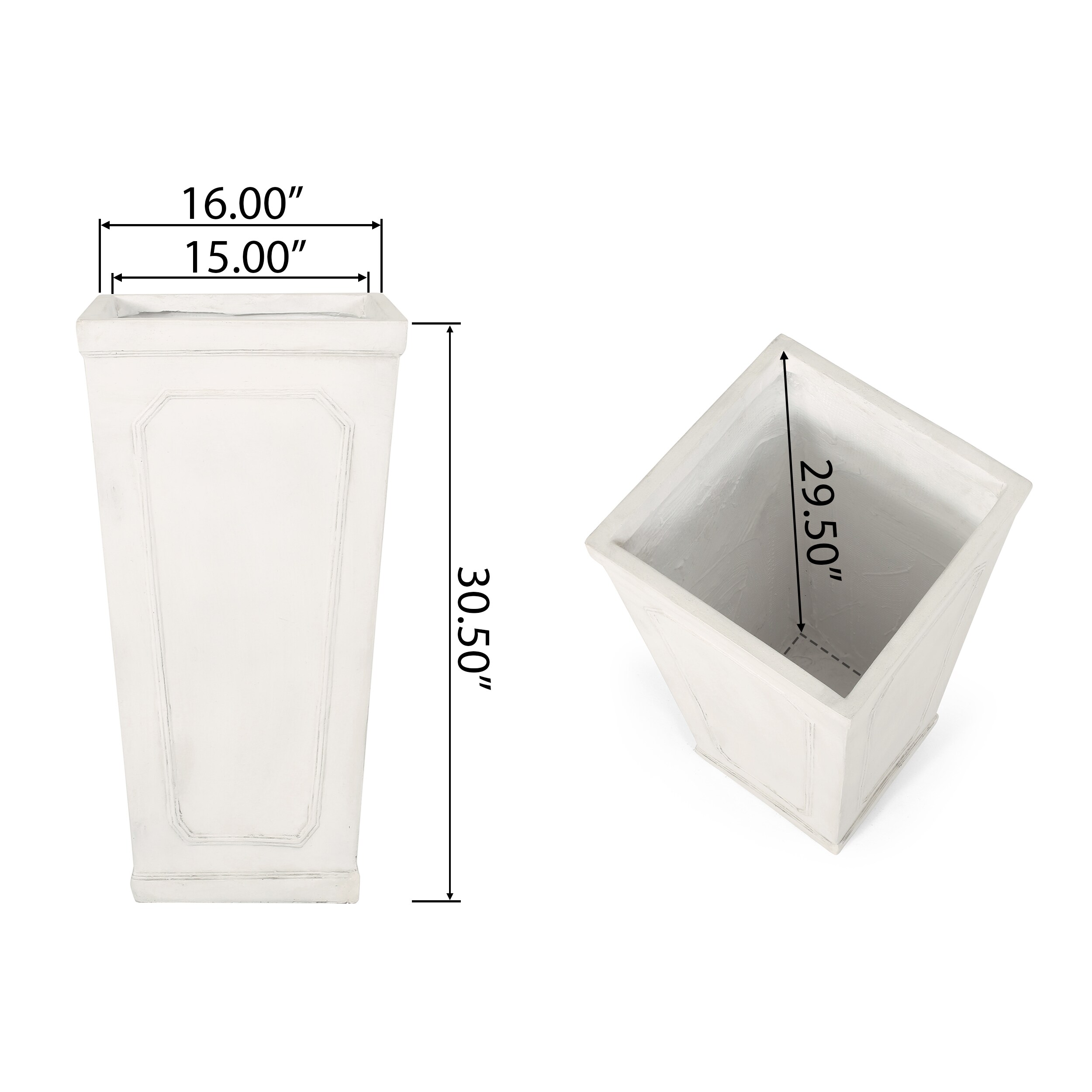 Tinyhomie LW-JA-5.00WHI6342 Planter-Window-Box - View #4