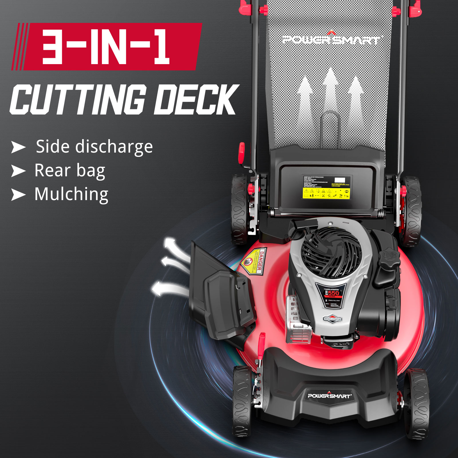 PowerSmart HB8622S Gas-Walk-Behind-Mowers - View #3