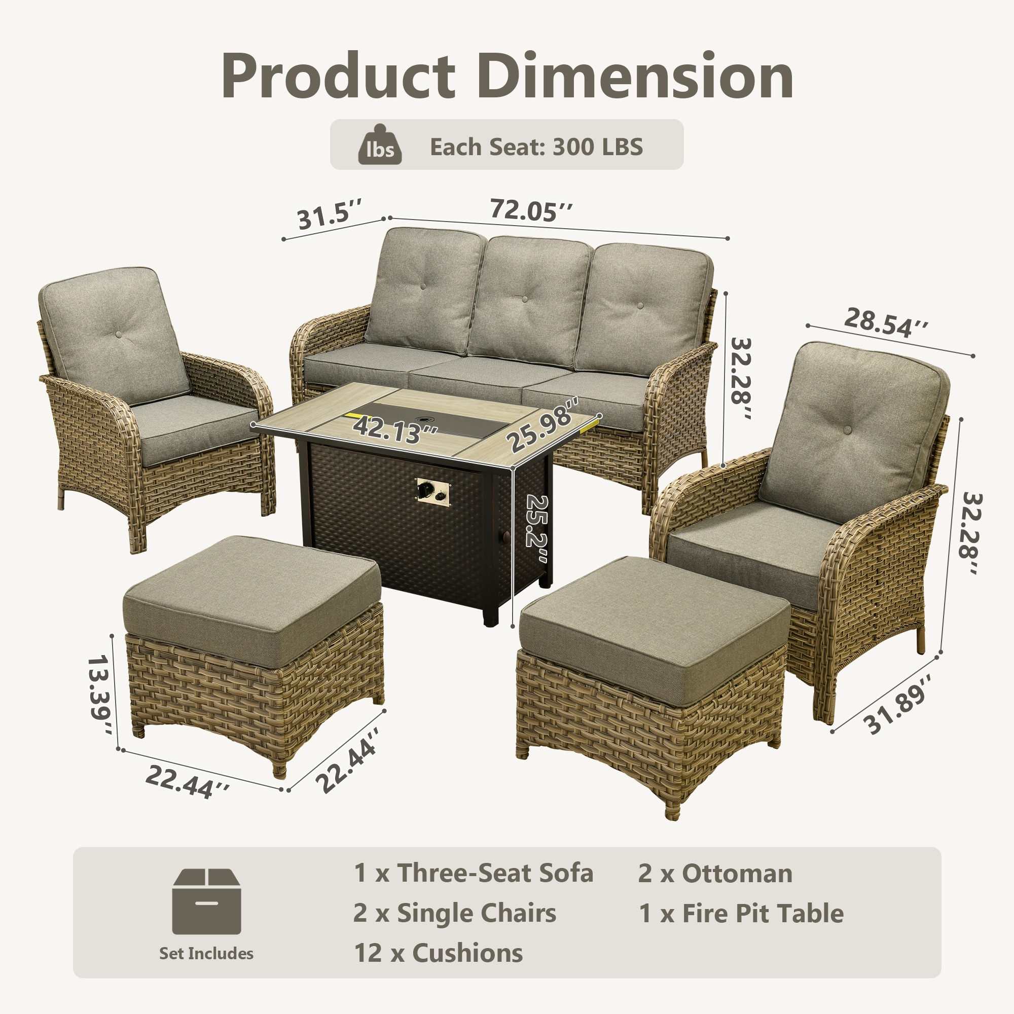 ALTRIGUS 6L-CFP03-VNC206-1-AL Patio-Conversation-Sets - View #3