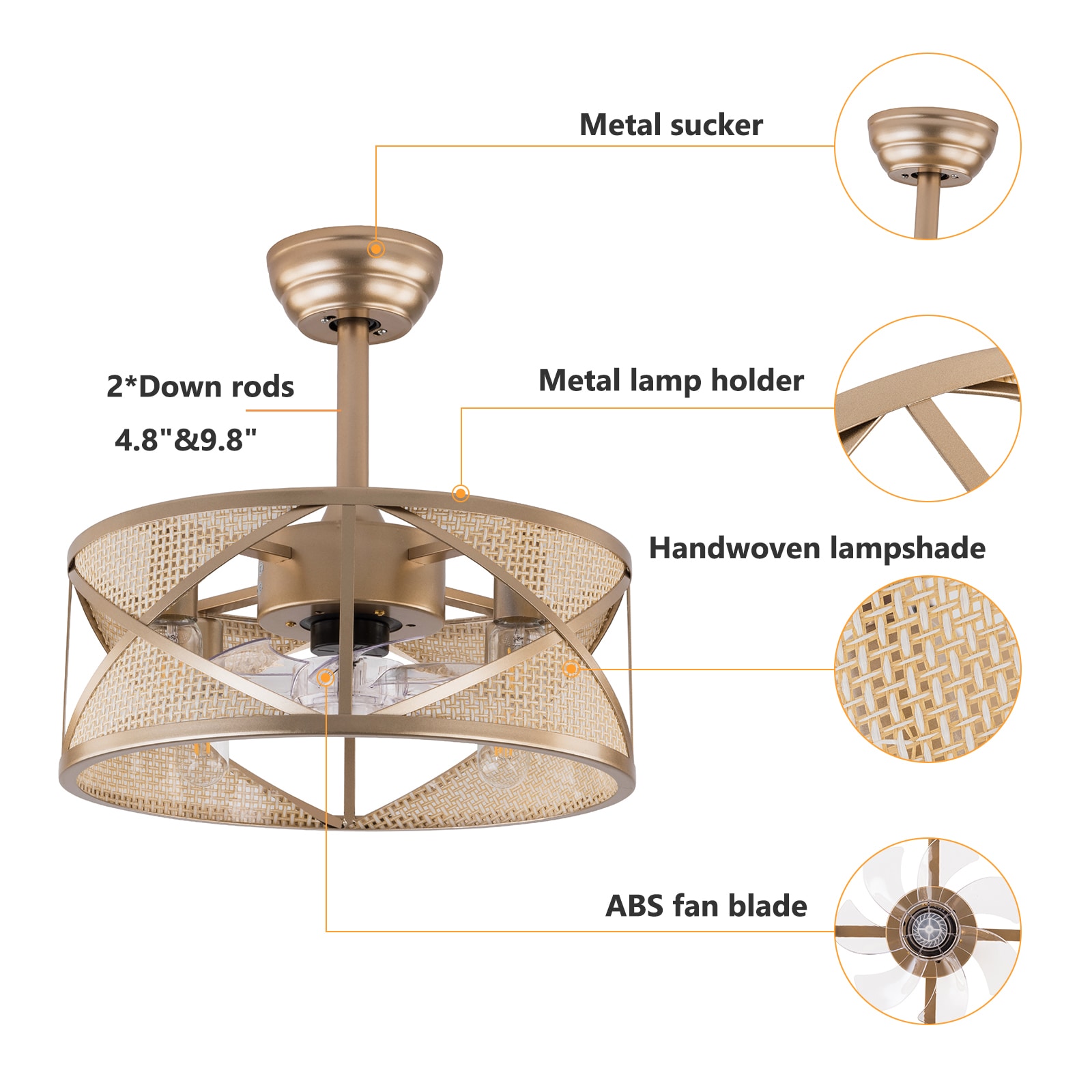 Oukaning HG-HCXLST-3736-US Ceiling-Fans - View #6