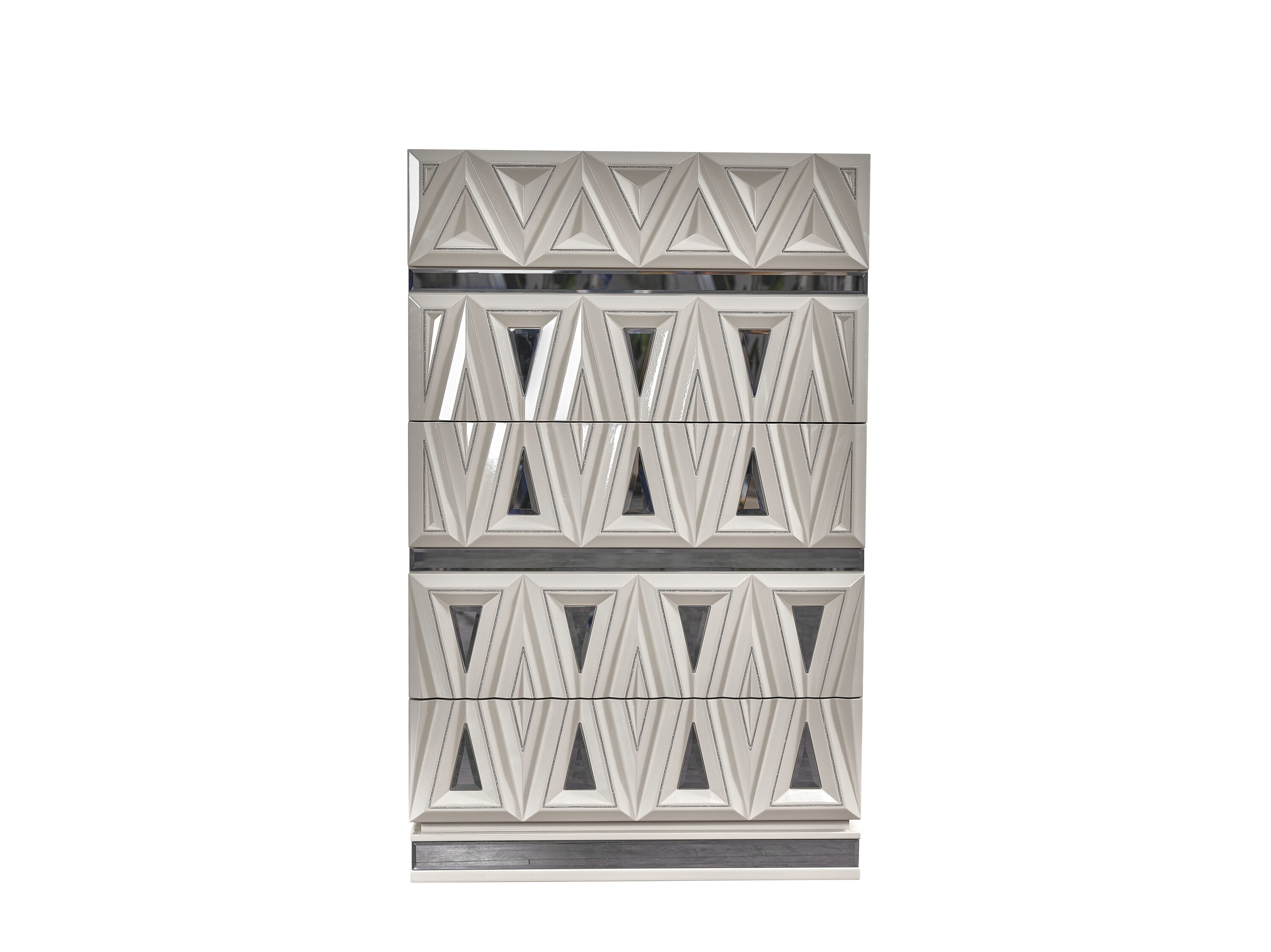 Galaxy 601955555289 Lavita Gray 5 -Drawer Standard chest