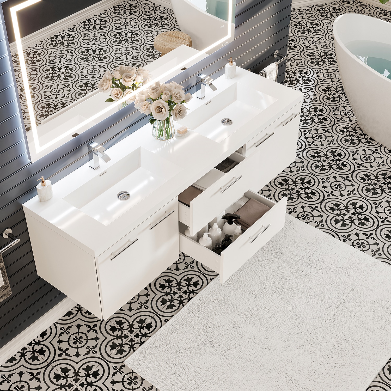 Eviva EVVN404-72WH Bath-Vanity-Combo - View #4