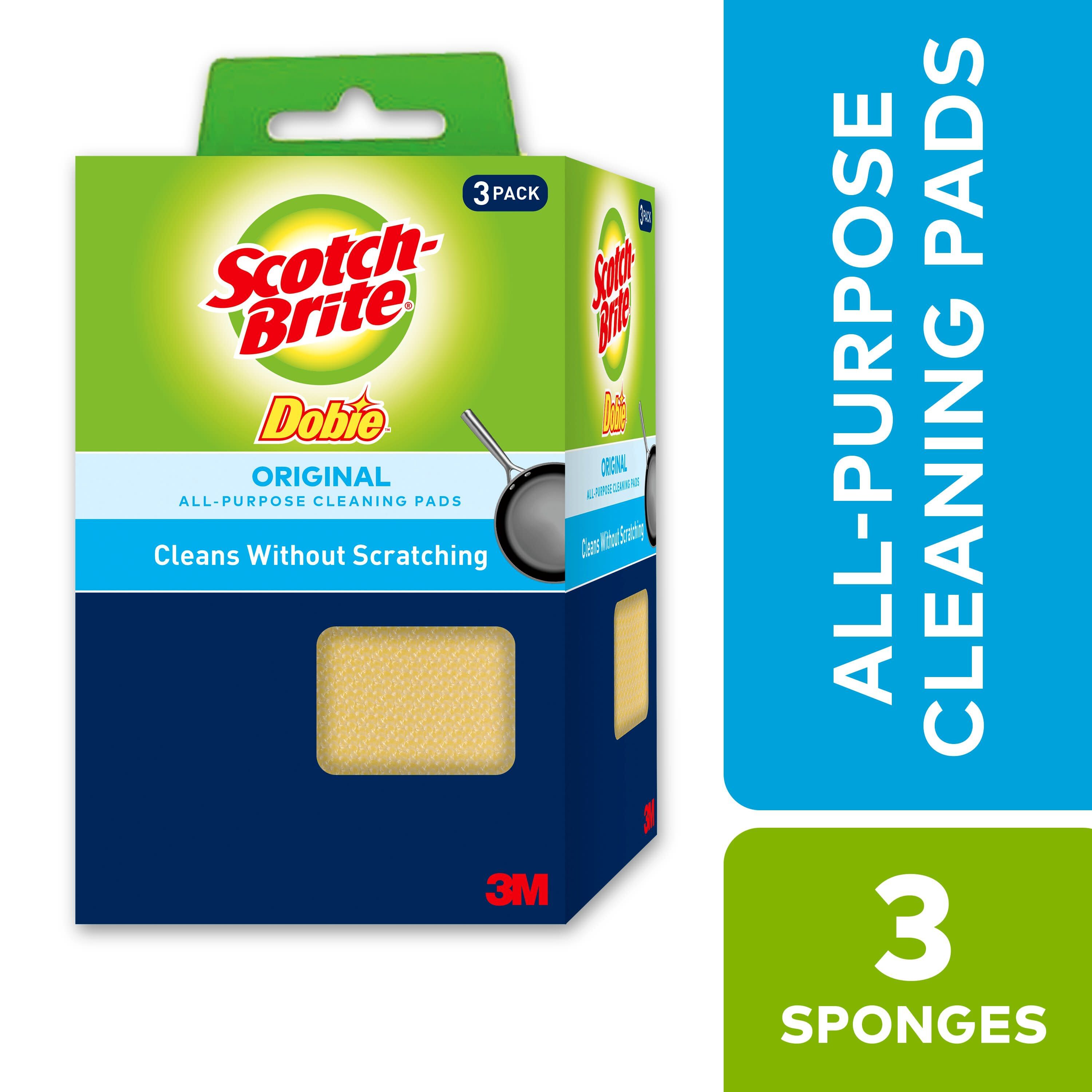 All Purpose Scrub + Wipe Sponges, 3ct