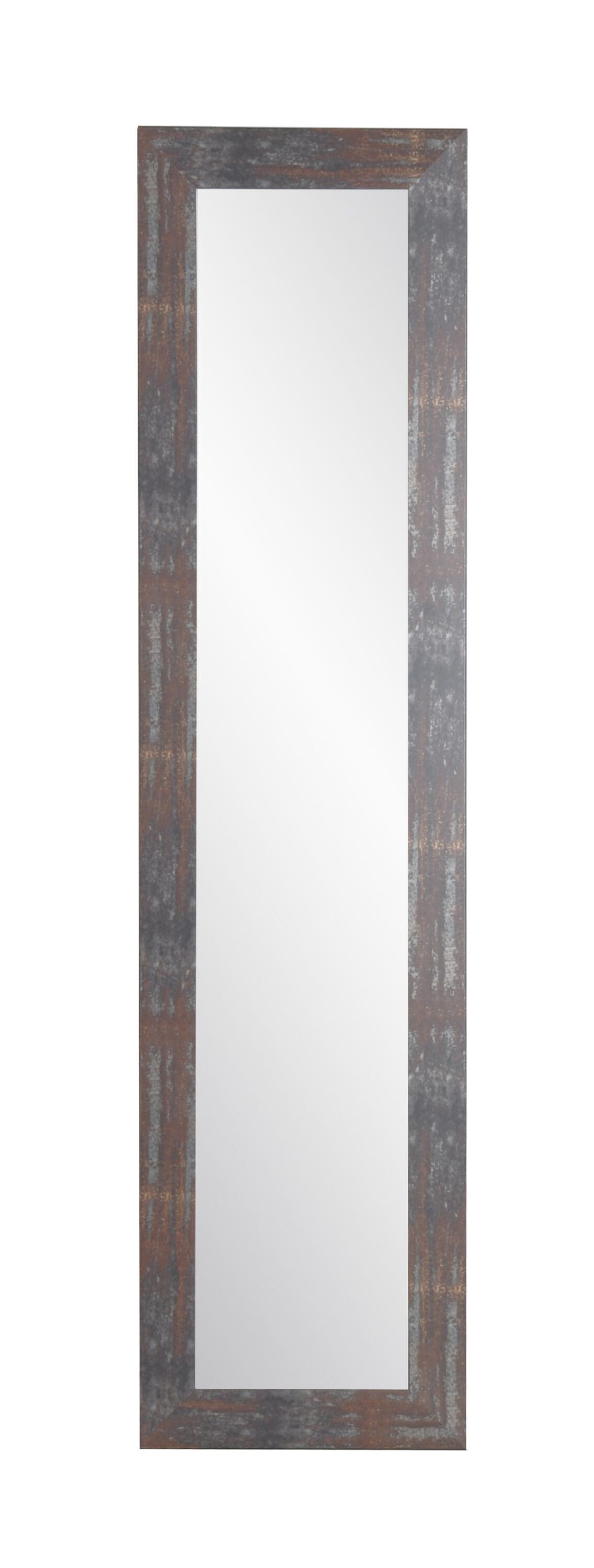 BrandtWorks BM90SKINNY 16-Inches W x 71.0-Inches H Rectangle Red/Gray/Brown Framed Full Length Wall Mirror