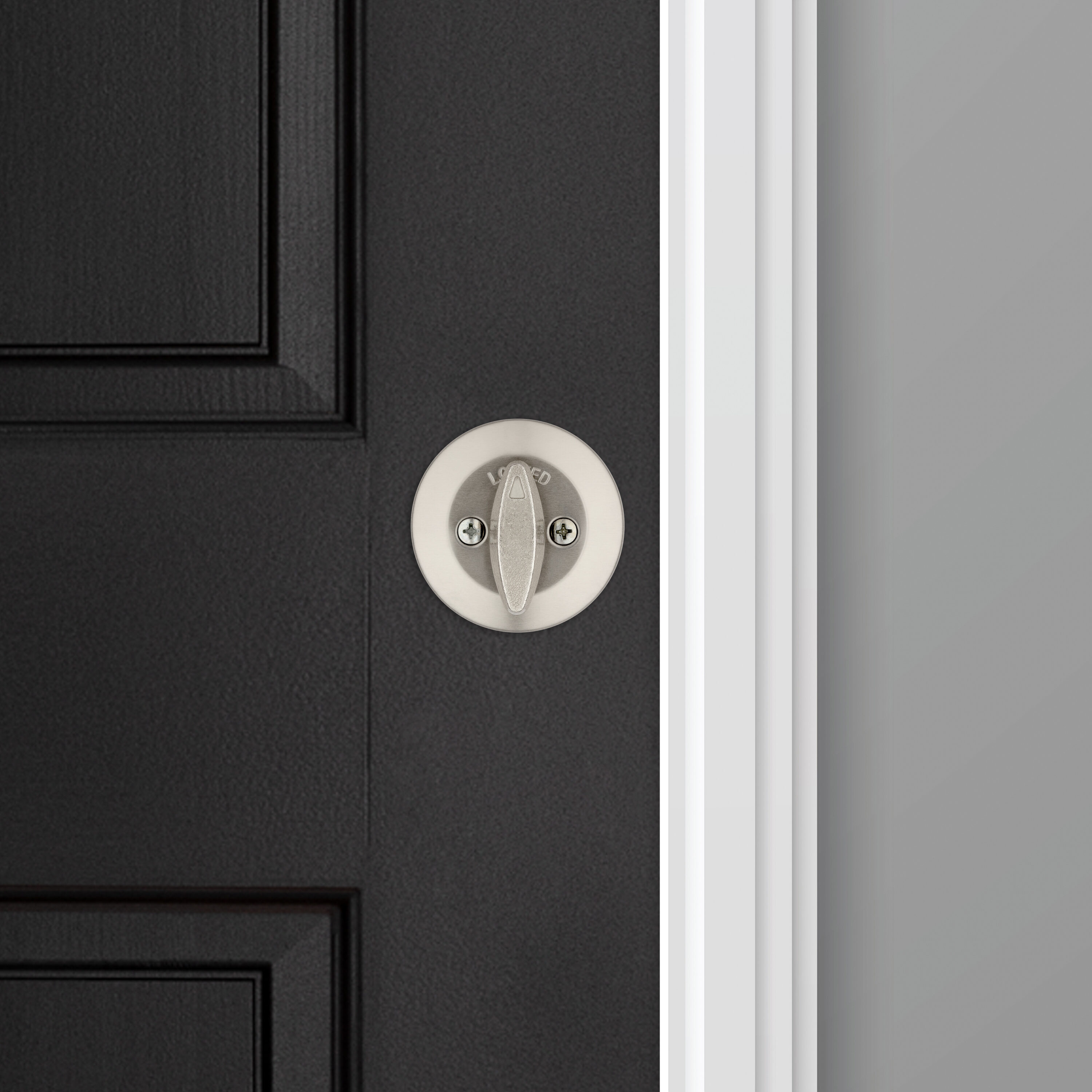 Kwikset Security 660 Series Satin Nickel Single Cylinder Deadbolt with ...