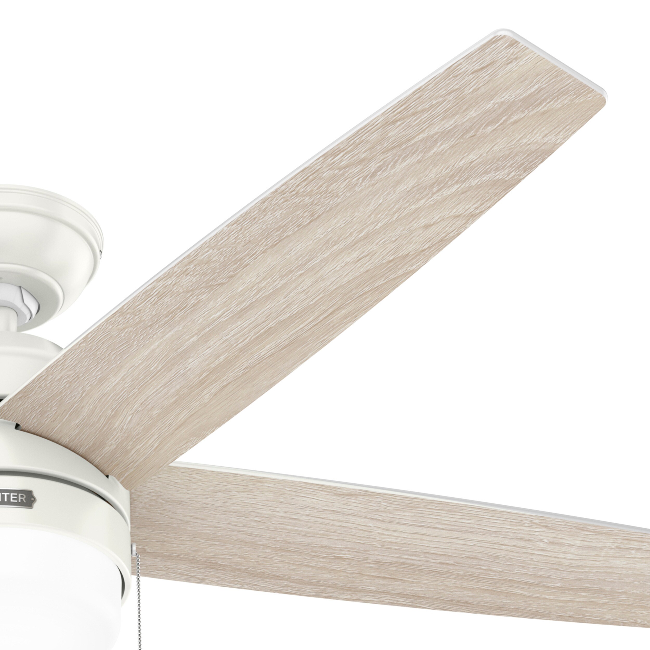 Fresh White 52" Ceiling Fan with LED Light and Reversible Blades