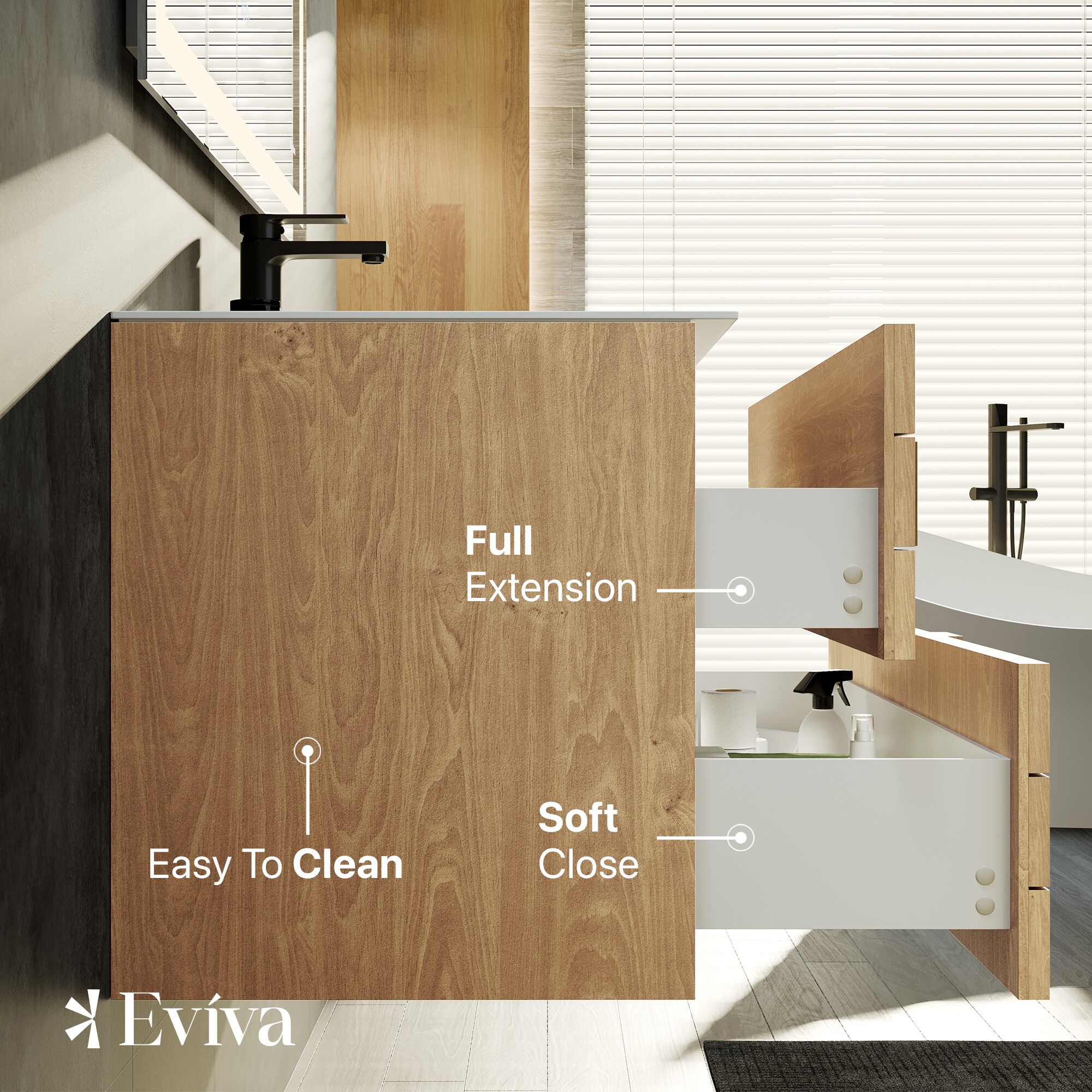 Eviva EVVN112-36OAK Bath-Vanity-Combo - View #5