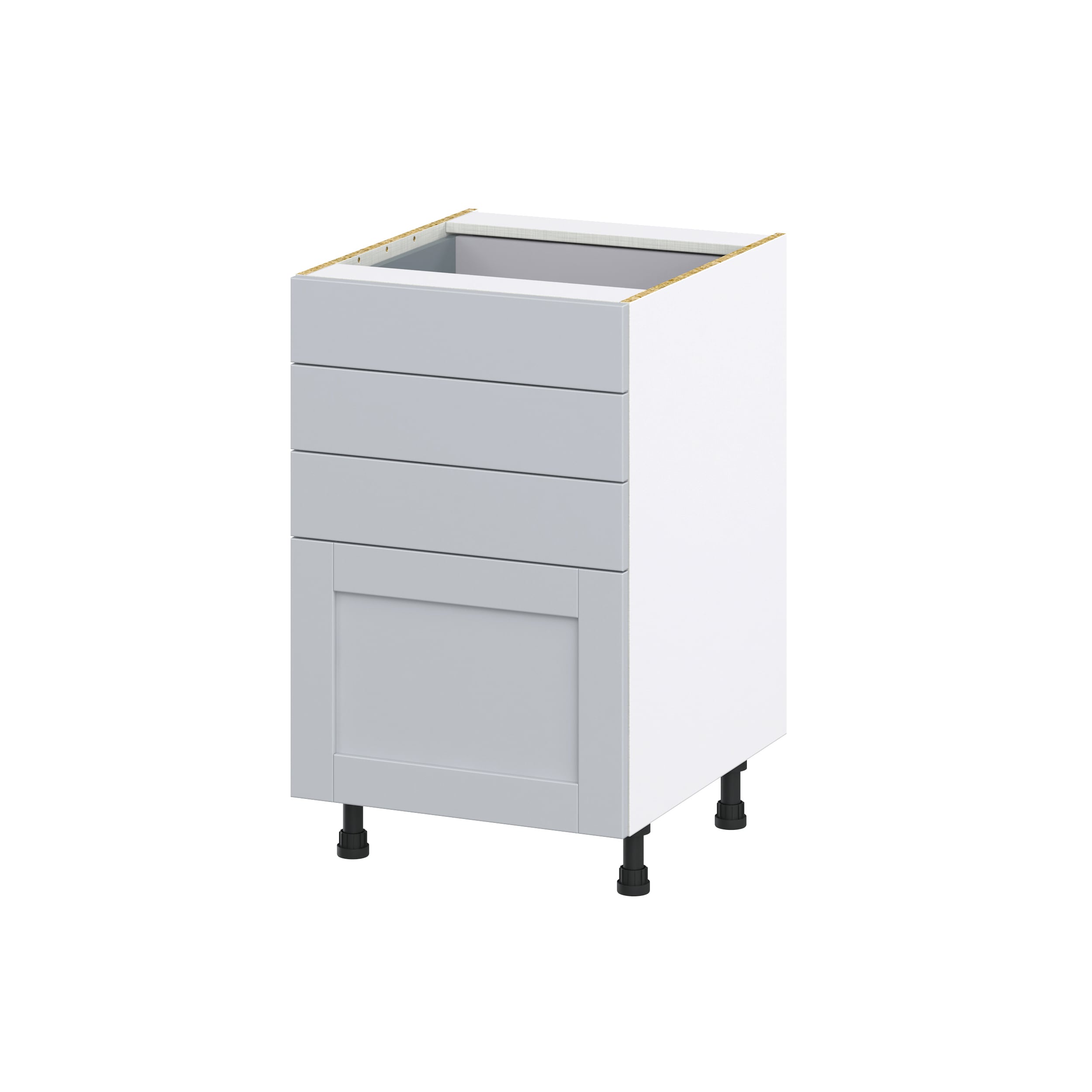 Hugo&Borg Charlesberg 12-in W x 34.5-in H x 21-in D Gray Base Fully Assembled Cabinet (Recessed Panel Shaker Door Style)