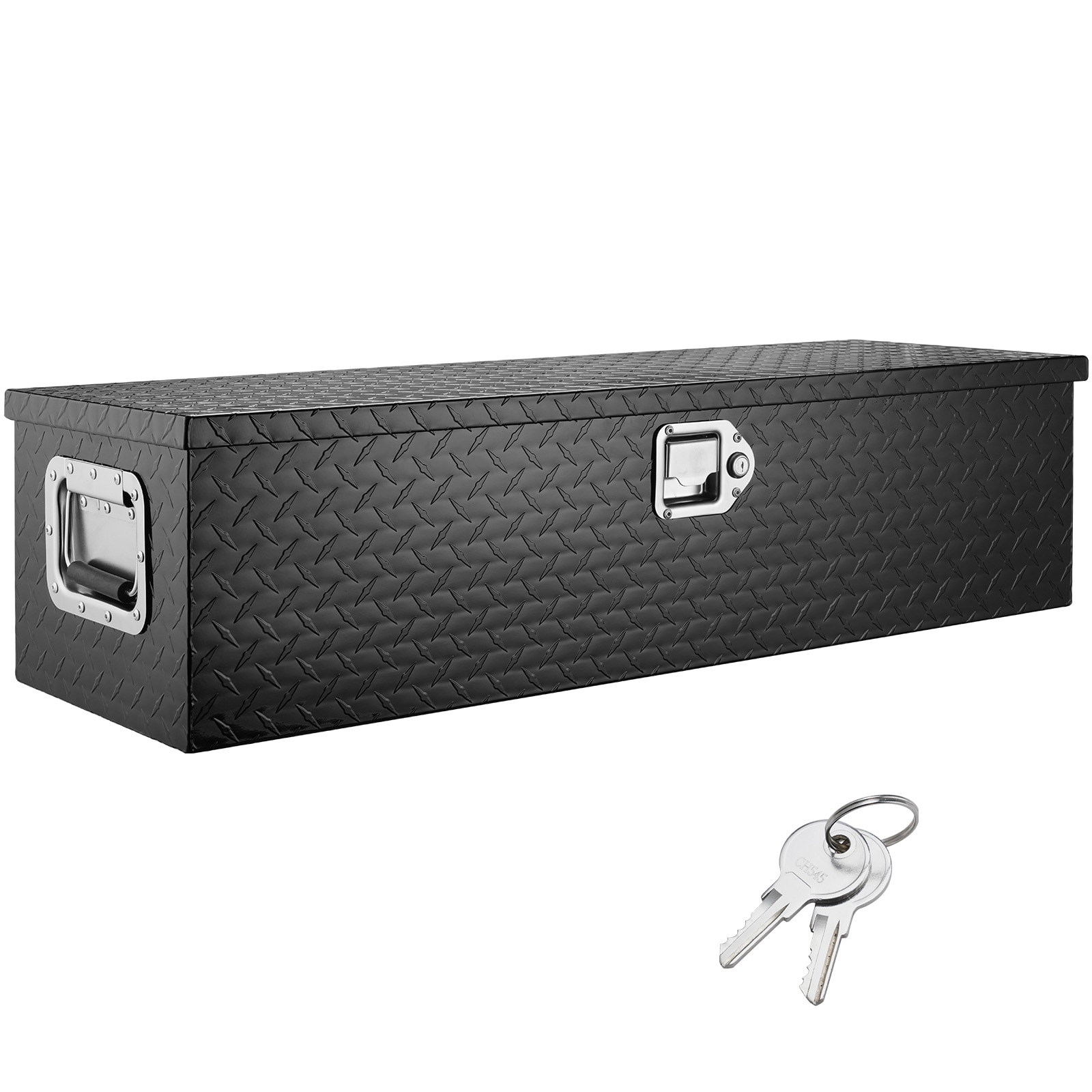 VEVOR LCZXG39X13X10BIVQV0 39-in x 13-in x 10-in Aluminum Alloy Aluminum Trailer tongue Truck Tool Box