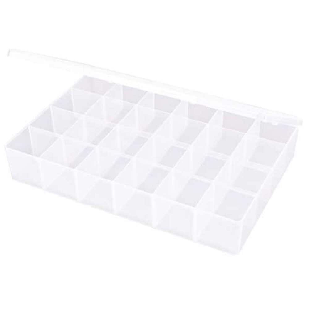 Flambeau Compartment Box with 24 compartments Plastic 2 5/16 in H x 8-1/2 in W