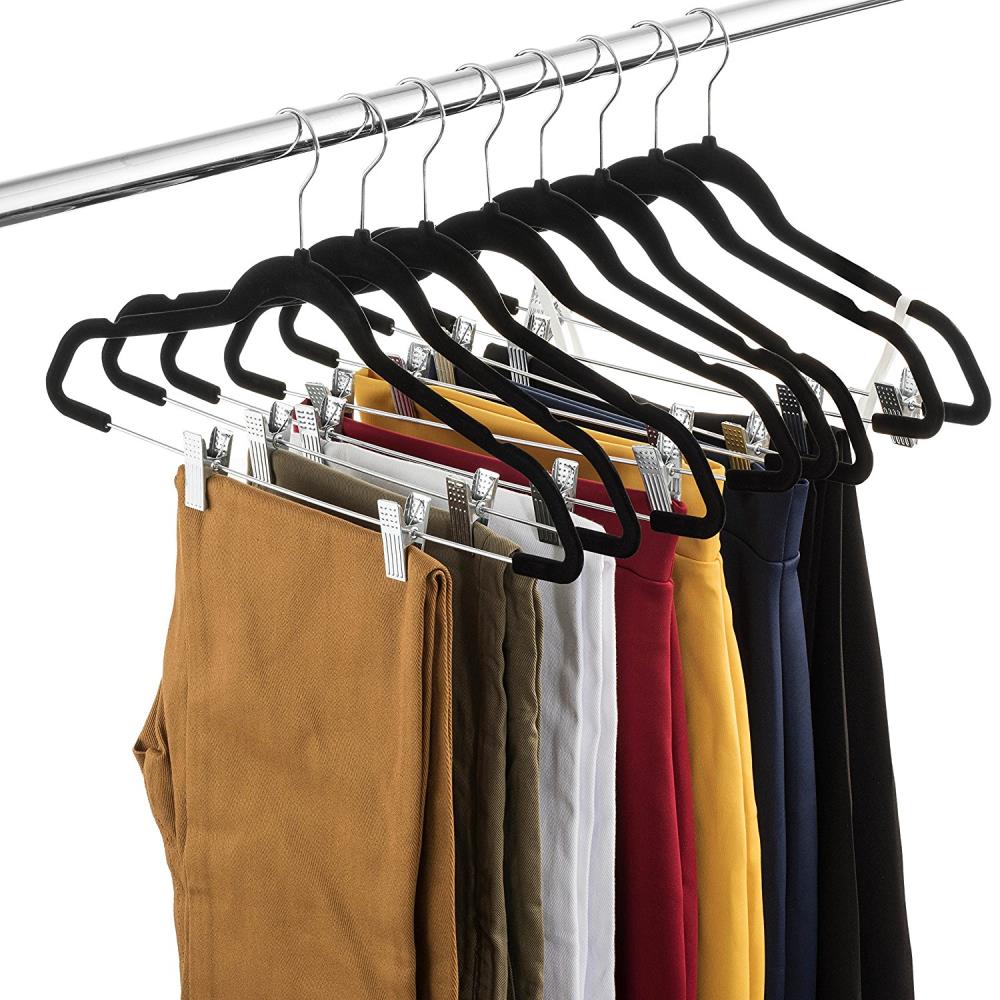 Premium Velvet Skirt Hangers (30 Pack) Non Slip Velvet Pants