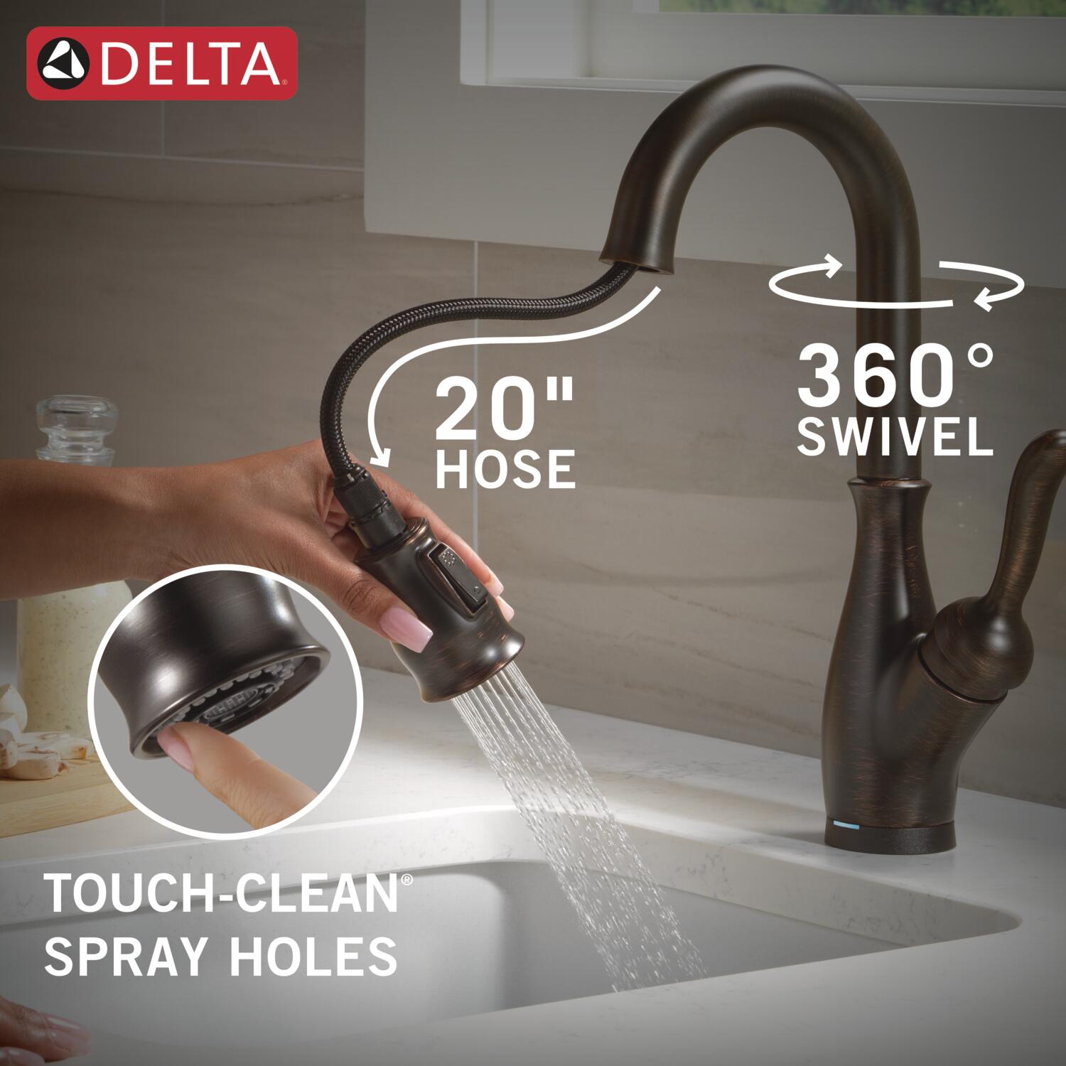 Delta 9678TL-RB-DST Kitchen-Faucets - View #7