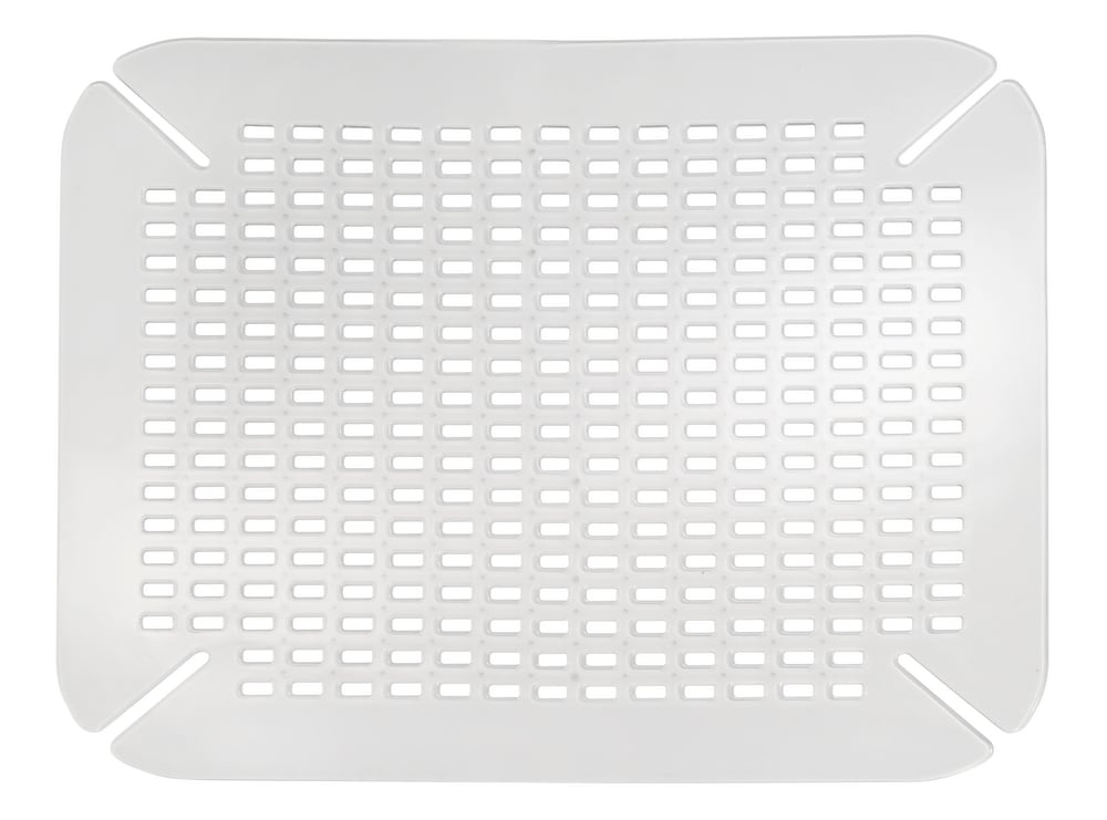 Cora Grey & Clear Kitchen Sink Mat, Small