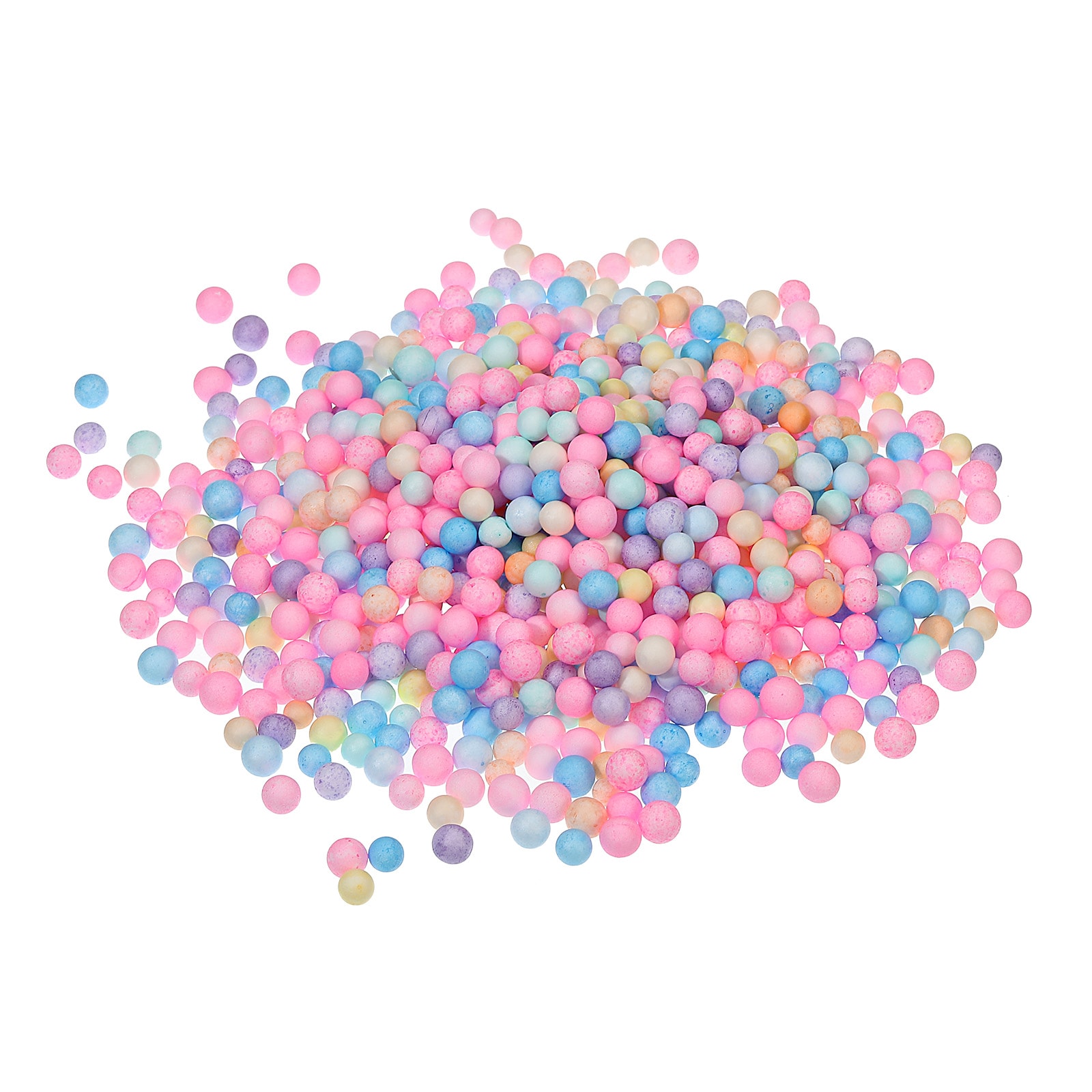 Unique Bargains Foam Beads Foam Balls 7-9mm for Wedding and Party Decorations Tiny Packing Balls Arts DIY Crafts Supplies (Assorted Color 1 Pack Approx 1500pcs)