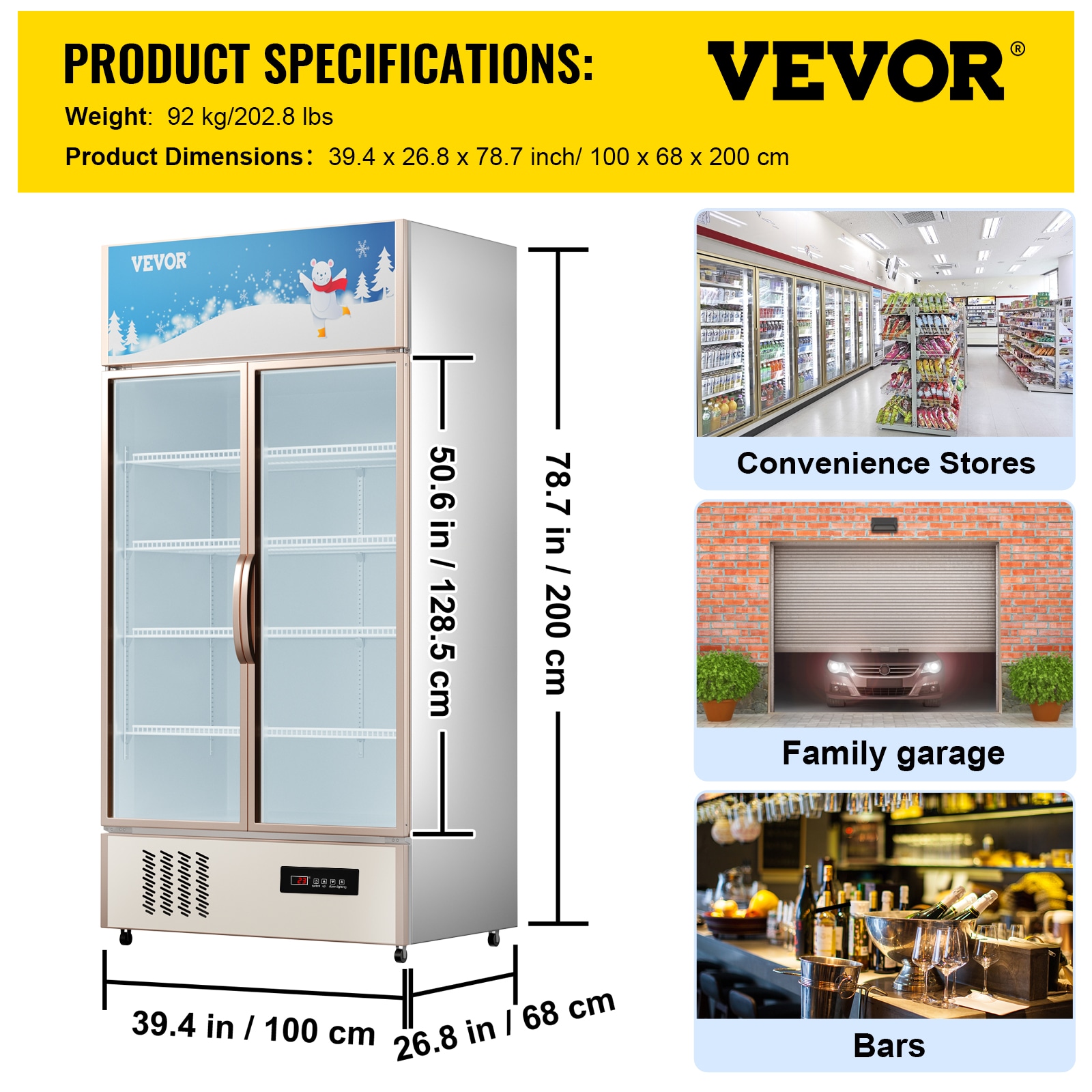 VEVOR SMB23CUFT110VTUP5V1 Commercial-Refrigerators - View #8
