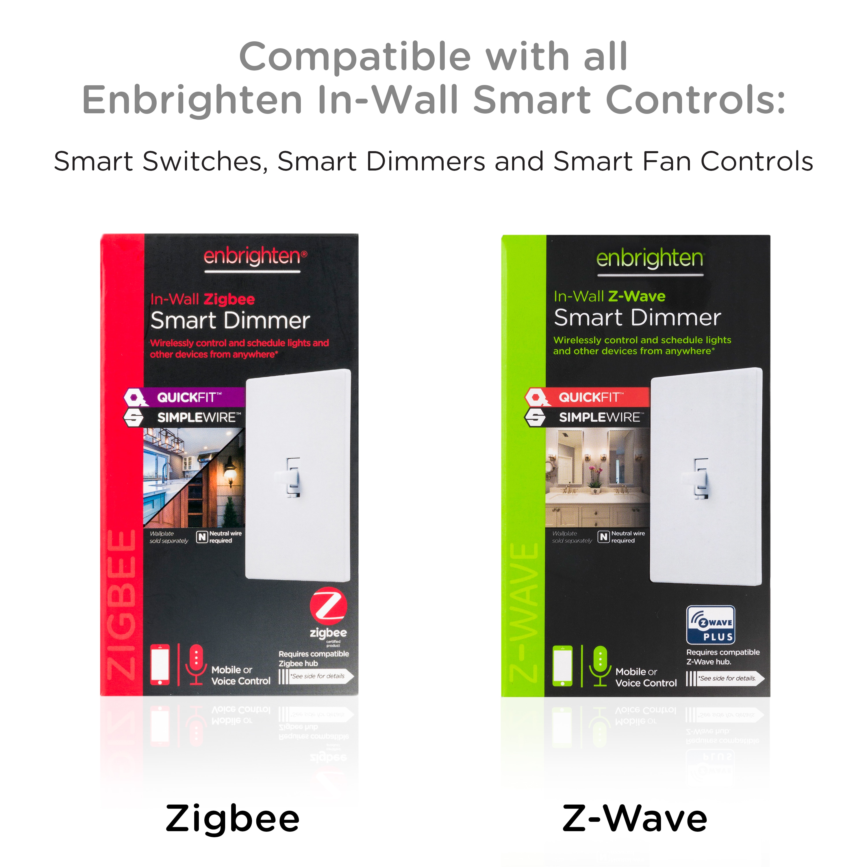 Enbrighten Z-Wave Plus Light Almond Smart Tamper-Resistant Outlet