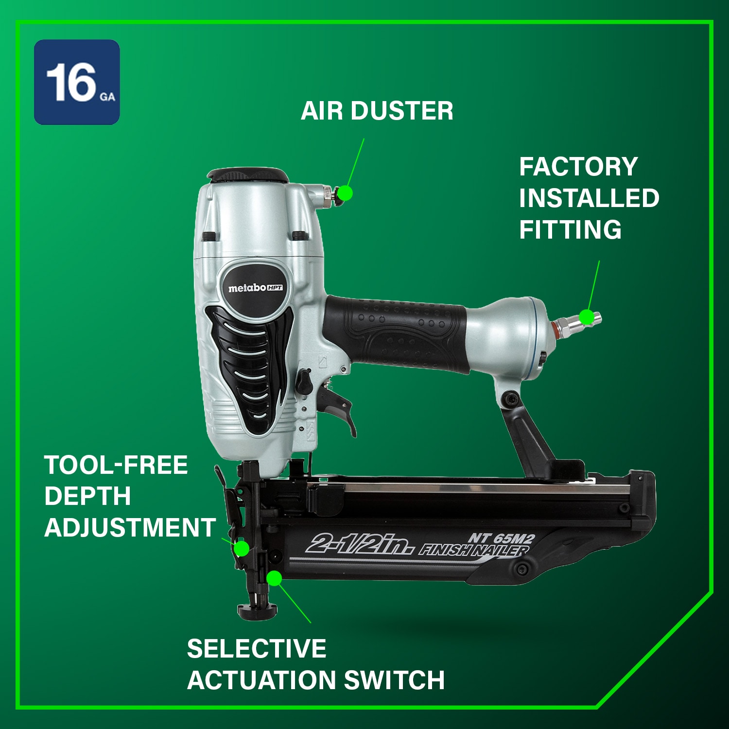 Metabo HPT NT65M2SM Finish-Nailers - View #10