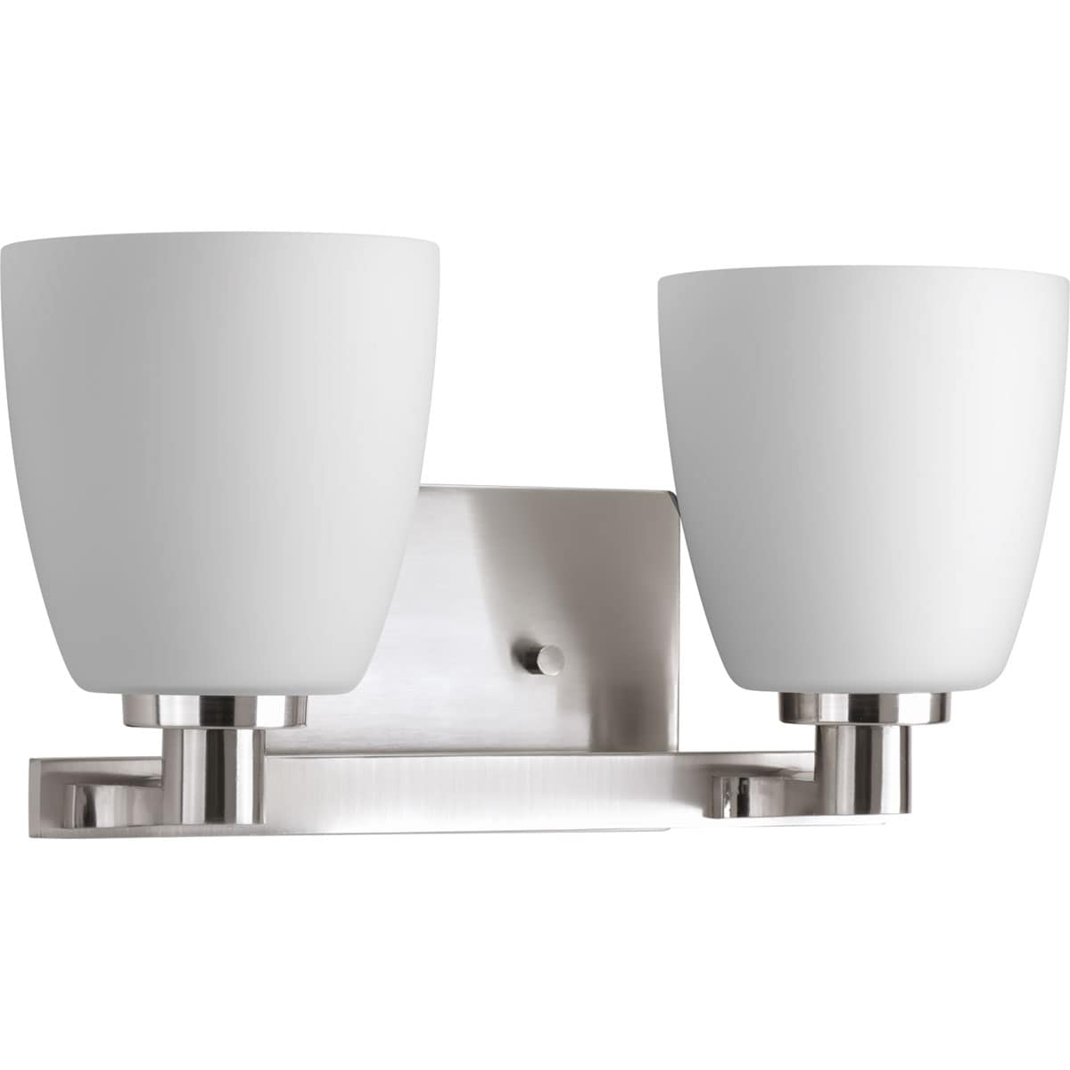 Progress Lighting P2166-09 Fleet 14.12-in 2 -Light Brushed Nickel Transitional Vanity light
