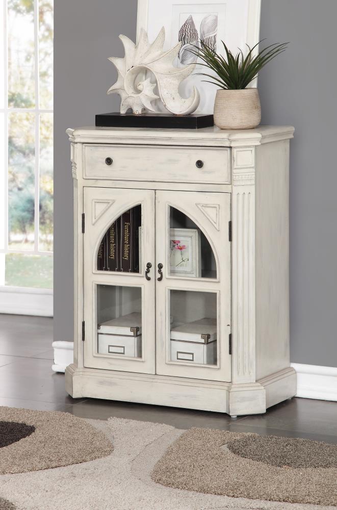 Coast to Coast Colonial White Rub 1-Drawer Accent Chest at Lowes.com