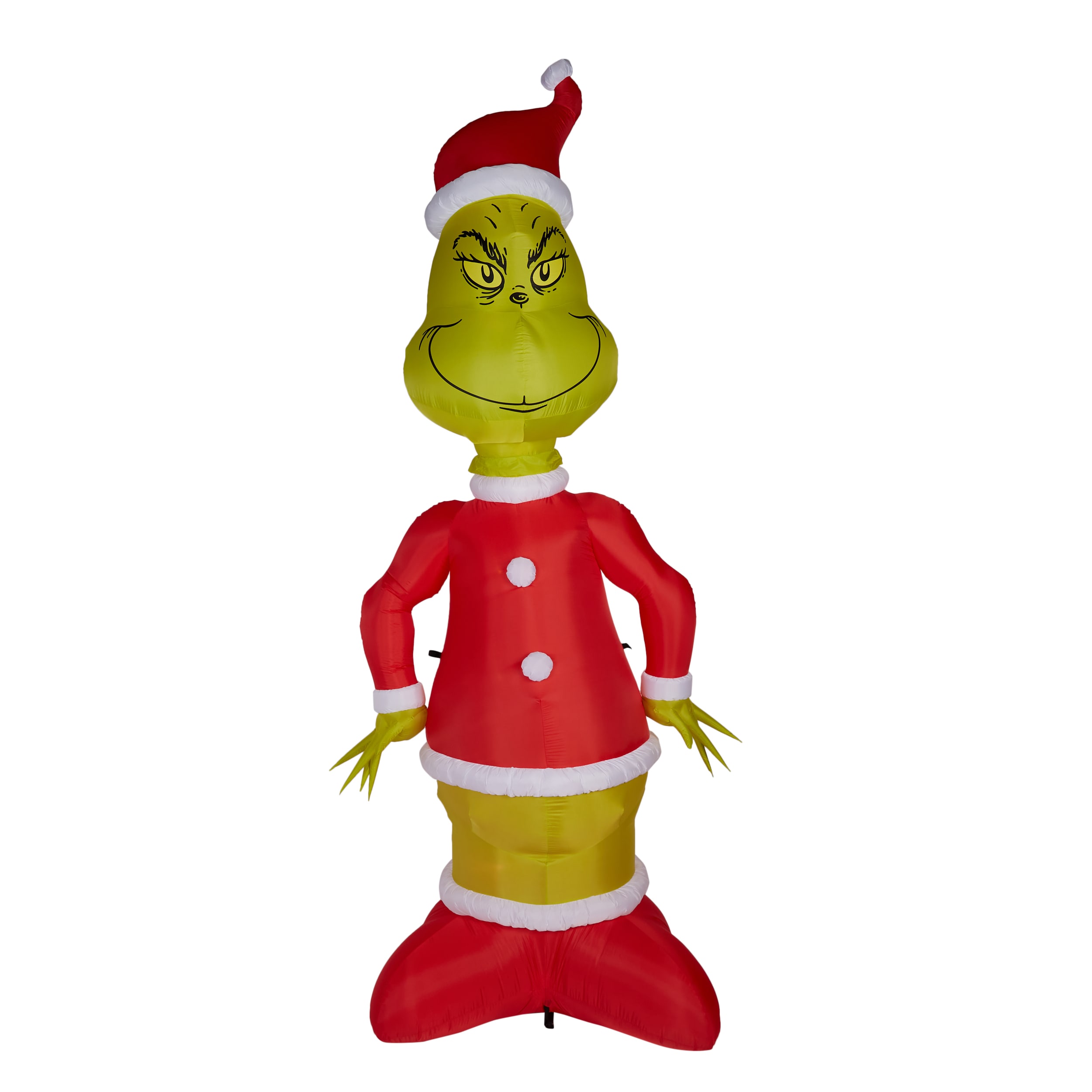 Grinch Dr Seuss's 3.5-ft Lighted Dr. Seuss The Grinch Merry Christmas  Inflatable in the Christmas Inflatables department at