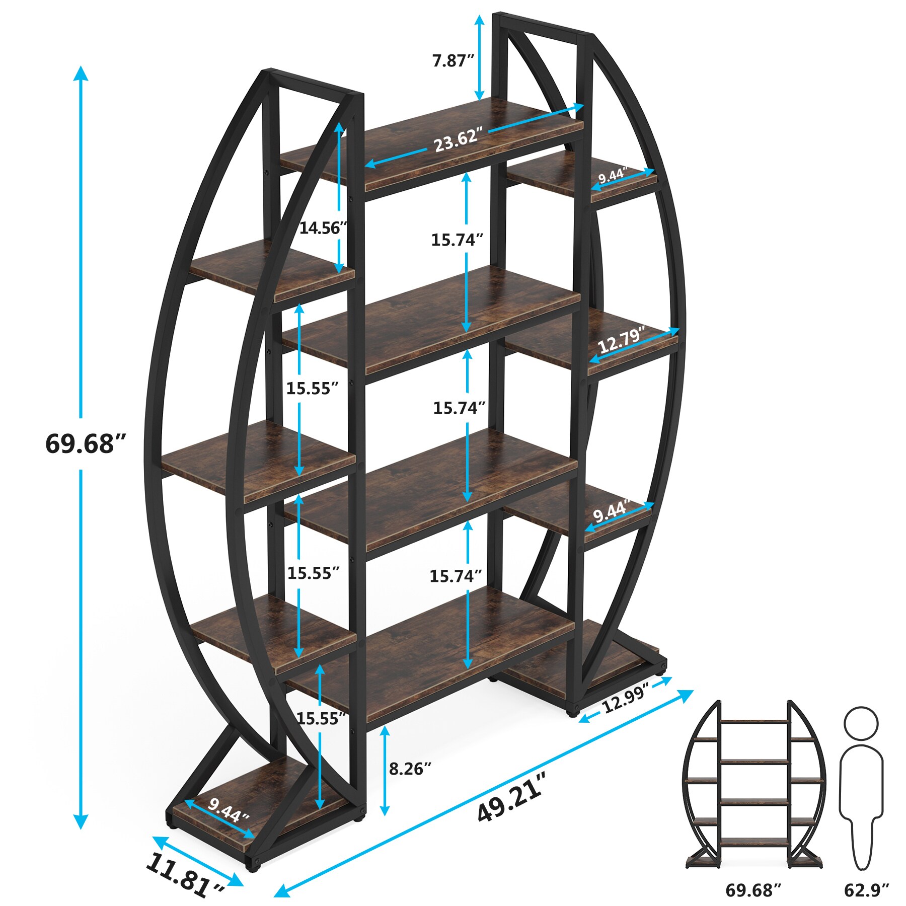 Tribesigns HOGA-C0663 bookcases - View #6