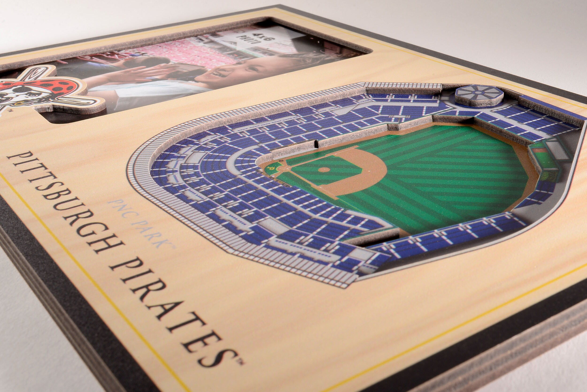 YouTheFan MLB Seattle Mariners Wooden 8 in. x 32 in. 3D Stadium