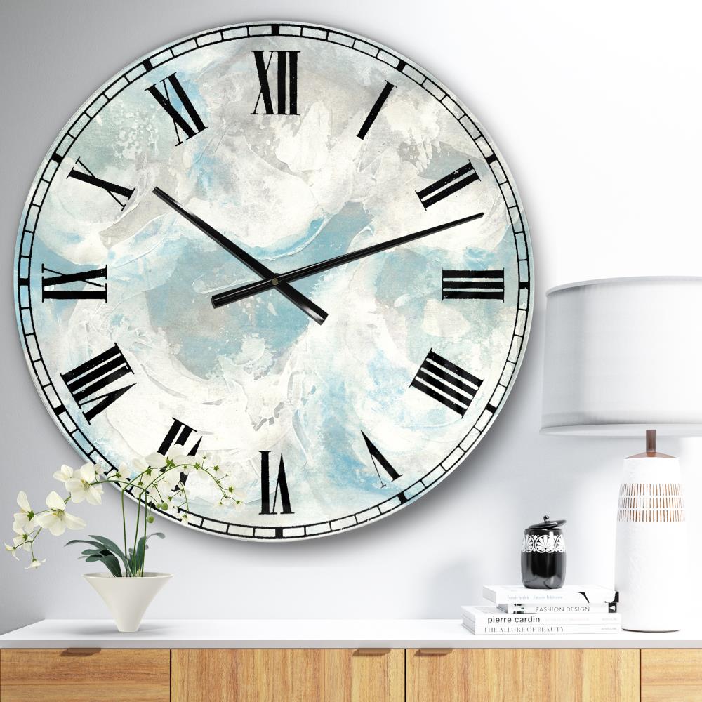 Designart CLM30372-C23 Analog Round Wall Coastal