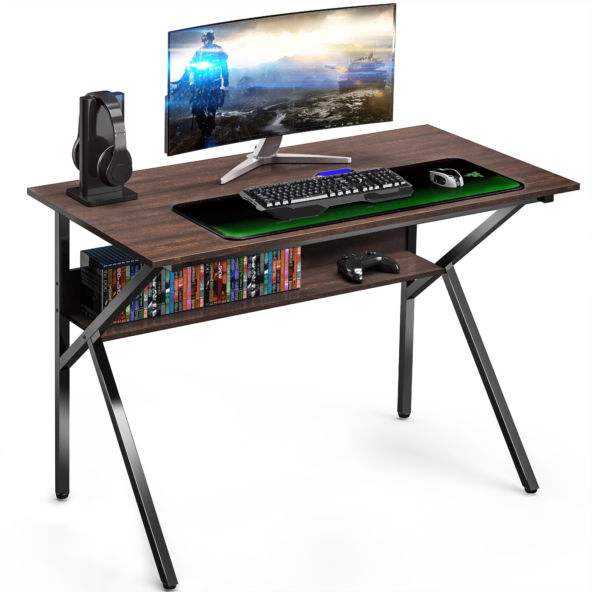 GZMR SM-KCD110601WE Home Office Computer Desk 41-in Multiple Colors/Finishes Modern/Contemporary Computer Desk