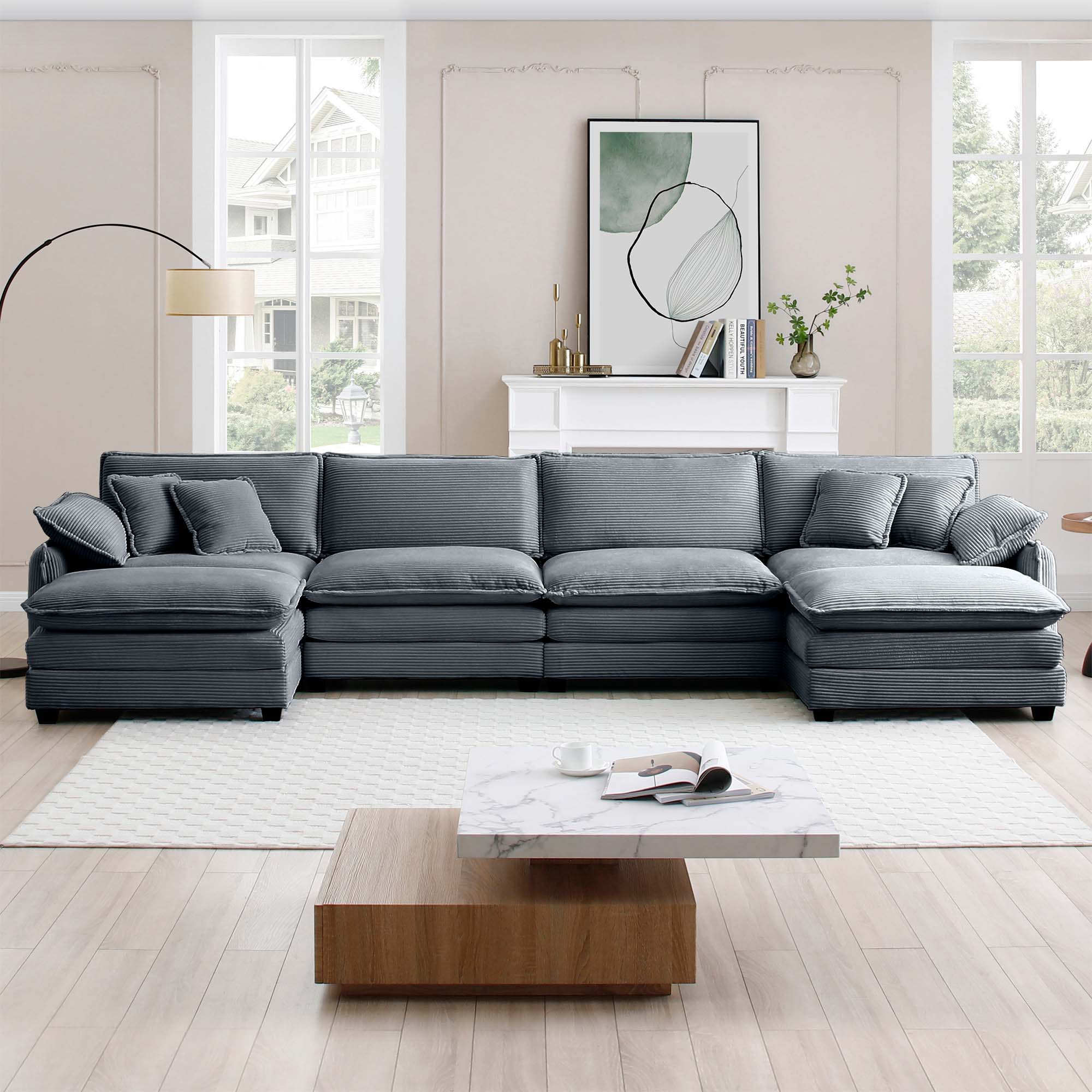 SINOFURN SYA020319GY Sofas-Loveseats - View #10