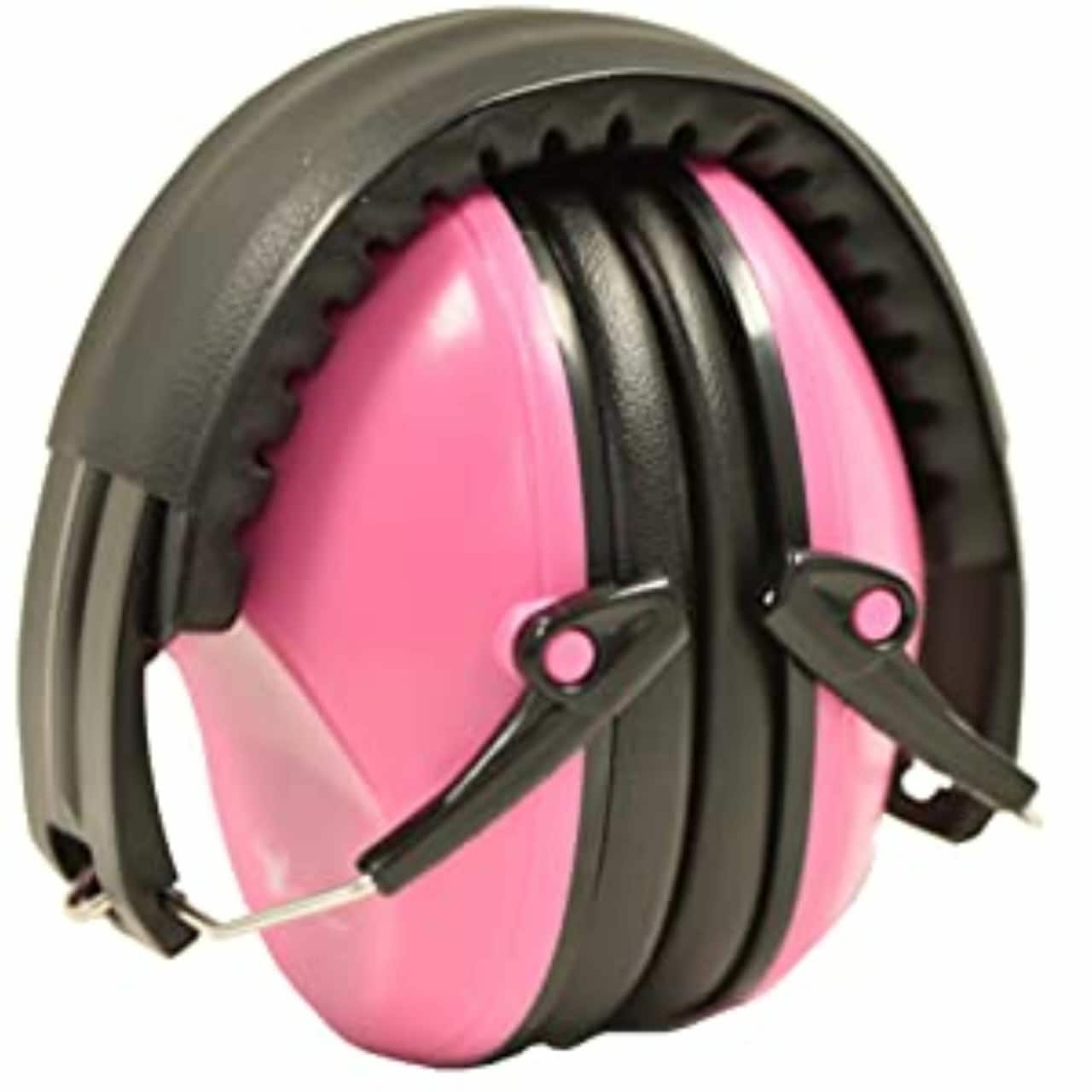 G & F Products Over Ear Safety Earmuffs Hearing Protection 26dB NRR Foldable Noise Cancelling Ear Defenders for Shooting Woodworking Mowing and Construction Adults and Kids Pink