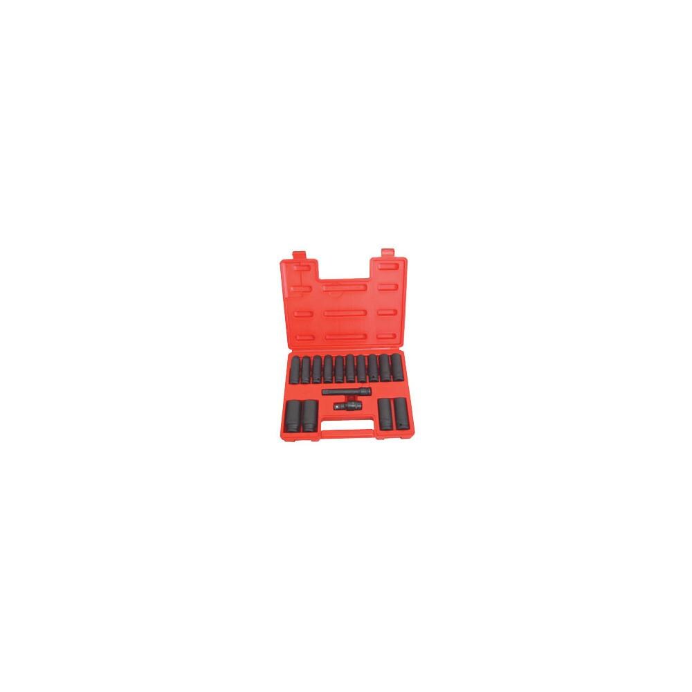 ATD MDCO3808  Tools -4350 16 Pc. Deep Metric Impact Socket Set