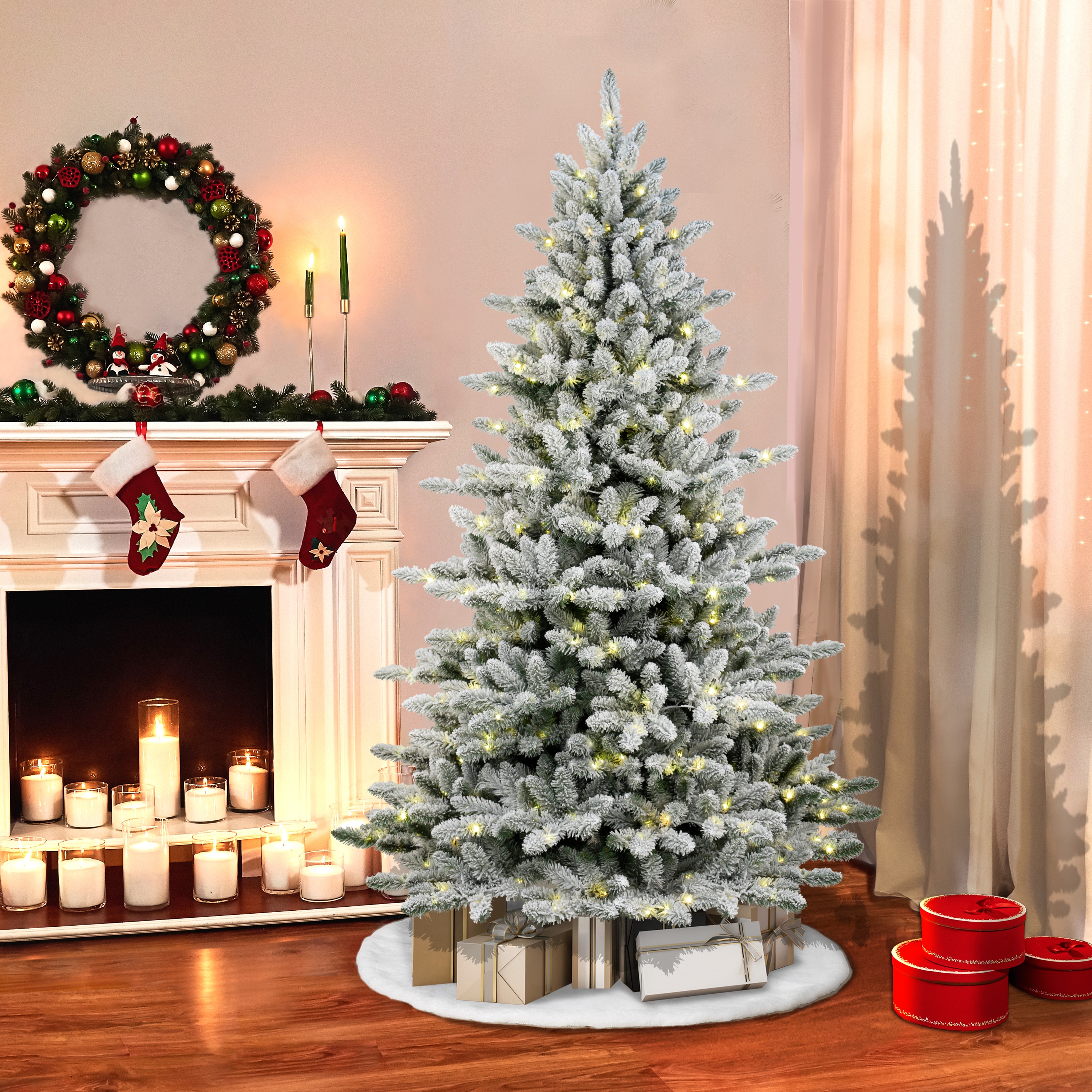 Puleo International BYGA-75QRGBL4 Artificial-Christmas-Trees - View #4