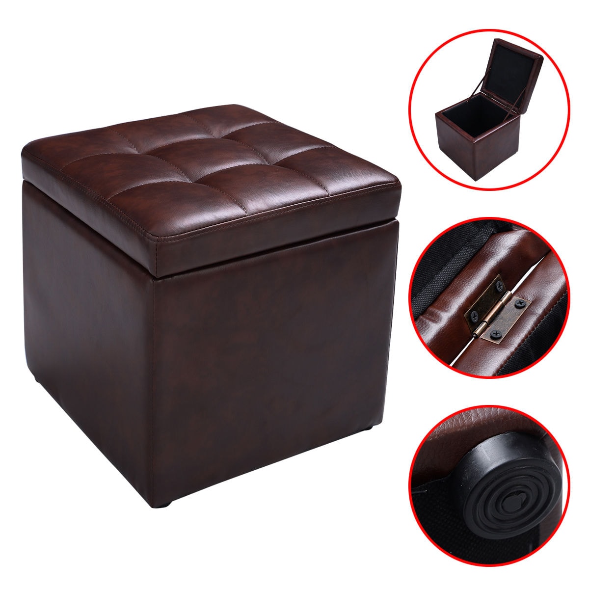 Costway HW47908BN Indoor-Ottomans - View #4
