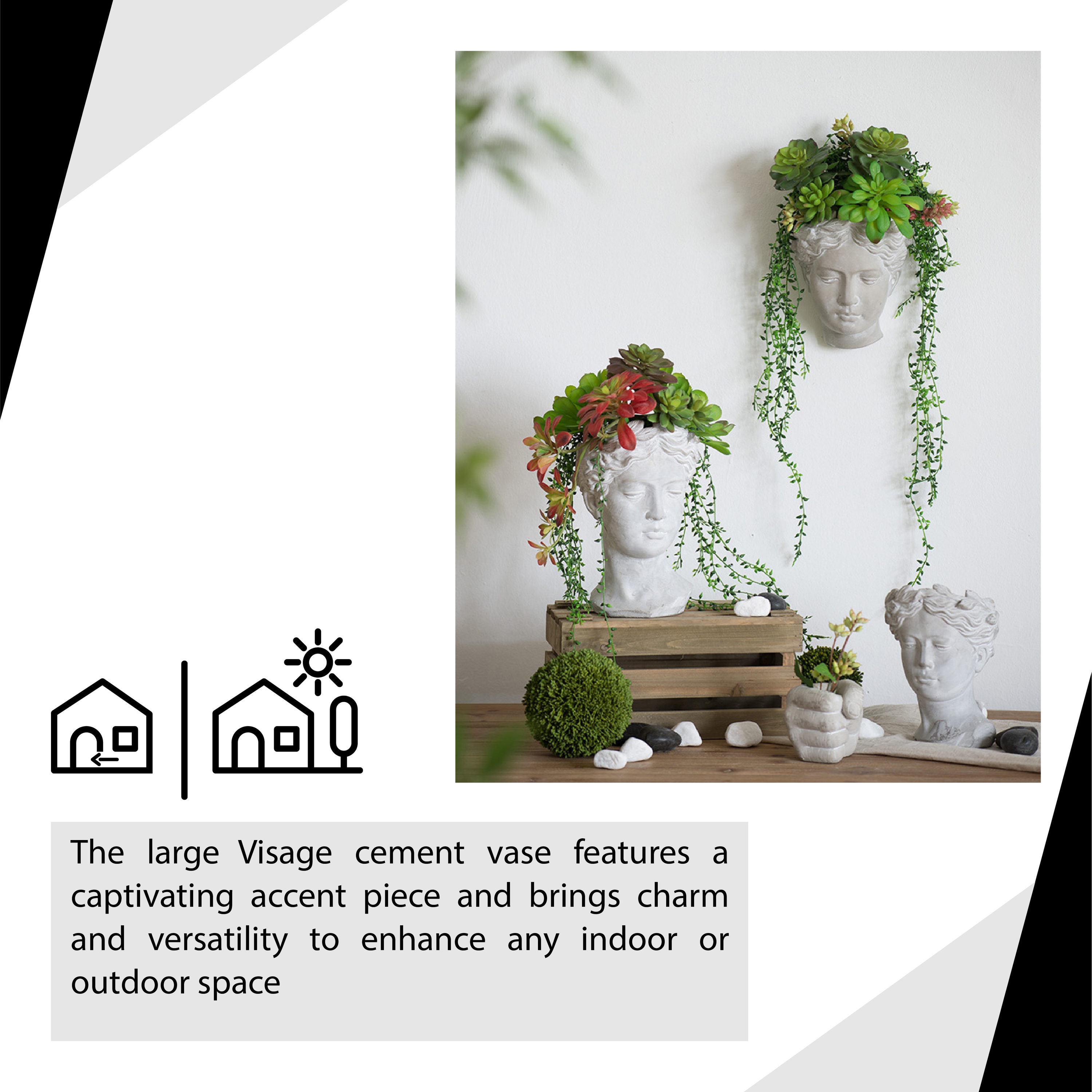 Visage Ceramic Planter