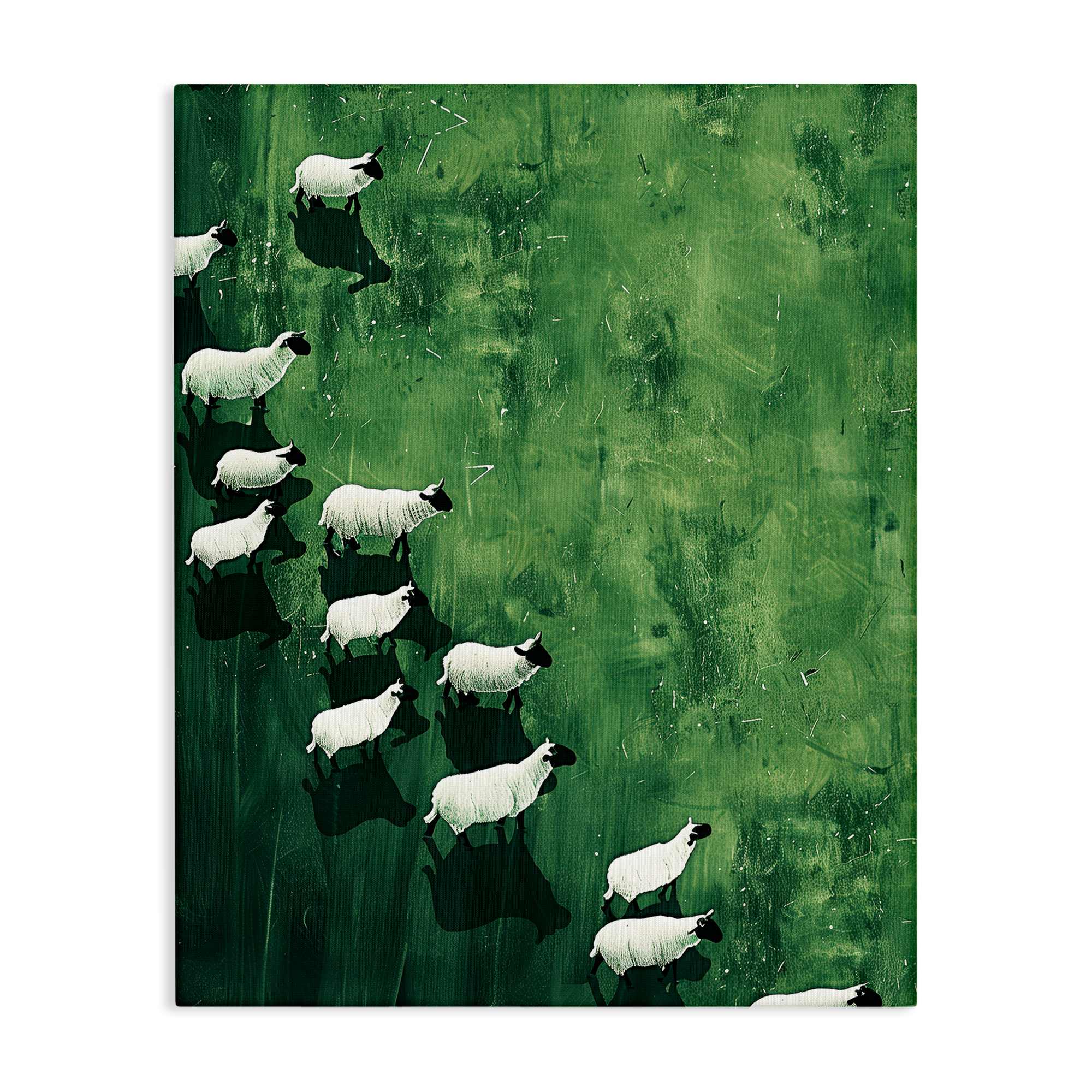 Stupell Industries BT-760-CN-36X48 Wandering Sheep Abstraction Canvas Wall Art By Arlington Prints 36 x 48