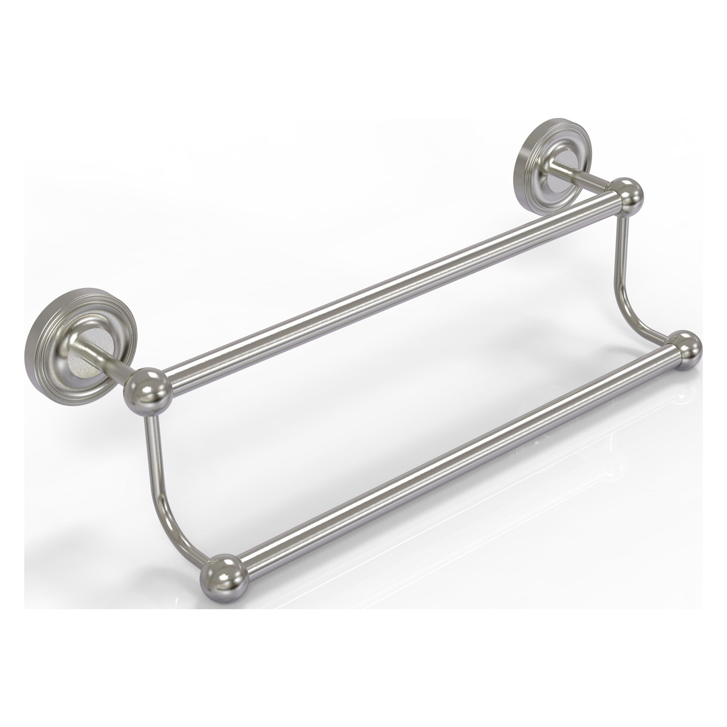 Allied Brass PR-72/18-SN Prestige Regal 18-in double Satin Nickel Wall mount Double Towel Bar