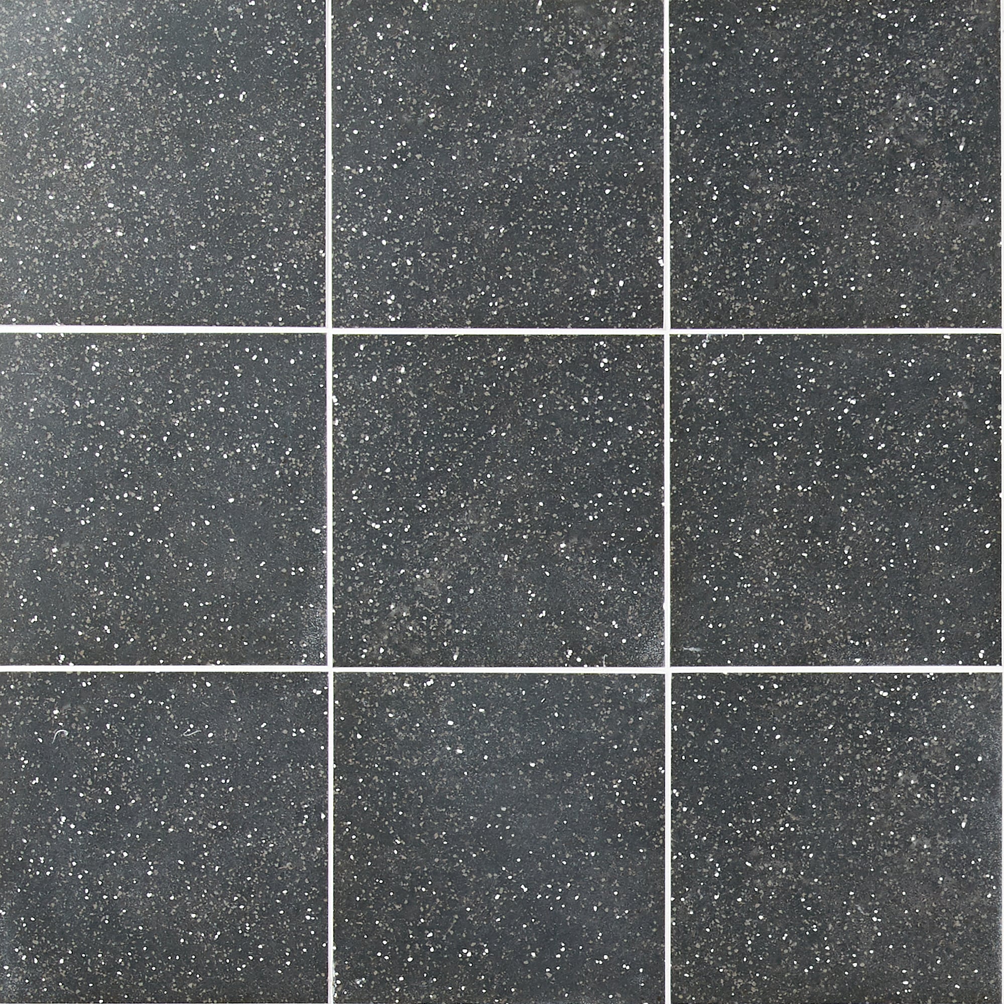Artmore Tile EXT3RD107192 Elizabeth Sutton Art Terra Terrazzo Charcoal 8-in x 8-in Matte Porcelain Encaustic Standard Floor and Wall Tile ( 10.76-sq ft Carton )