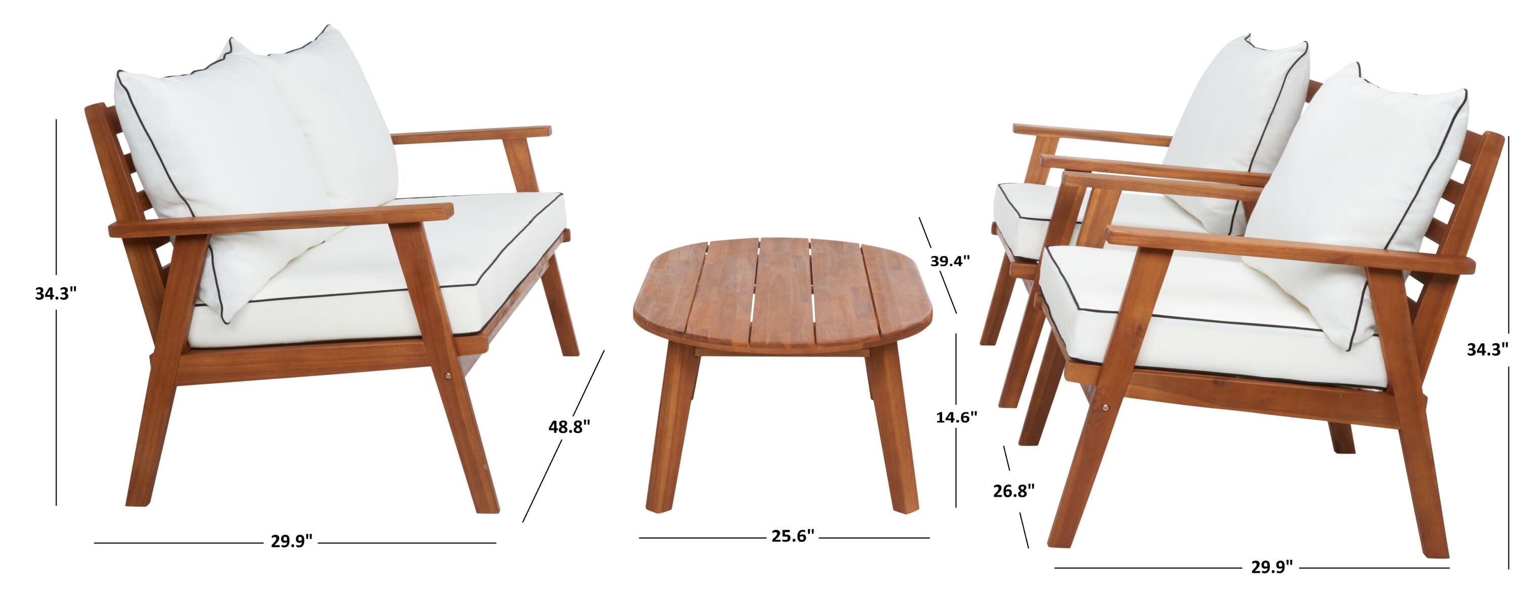 Safavieh PAT7318A Patio-Conversation-Sets - View #13