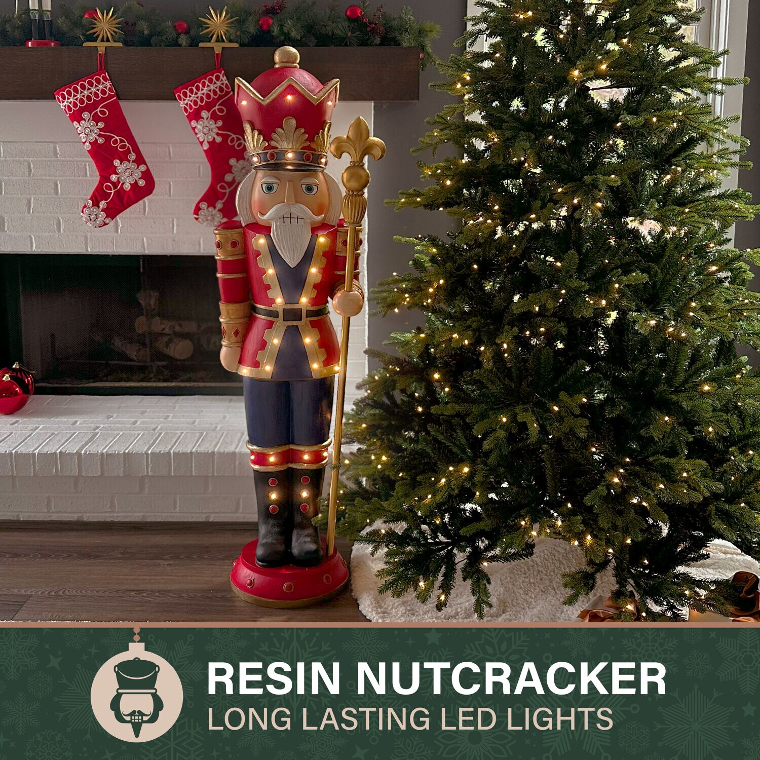 Fraser Hill Farm FFRS060-3NC-RD Table-Christmas-Decorations - View #3