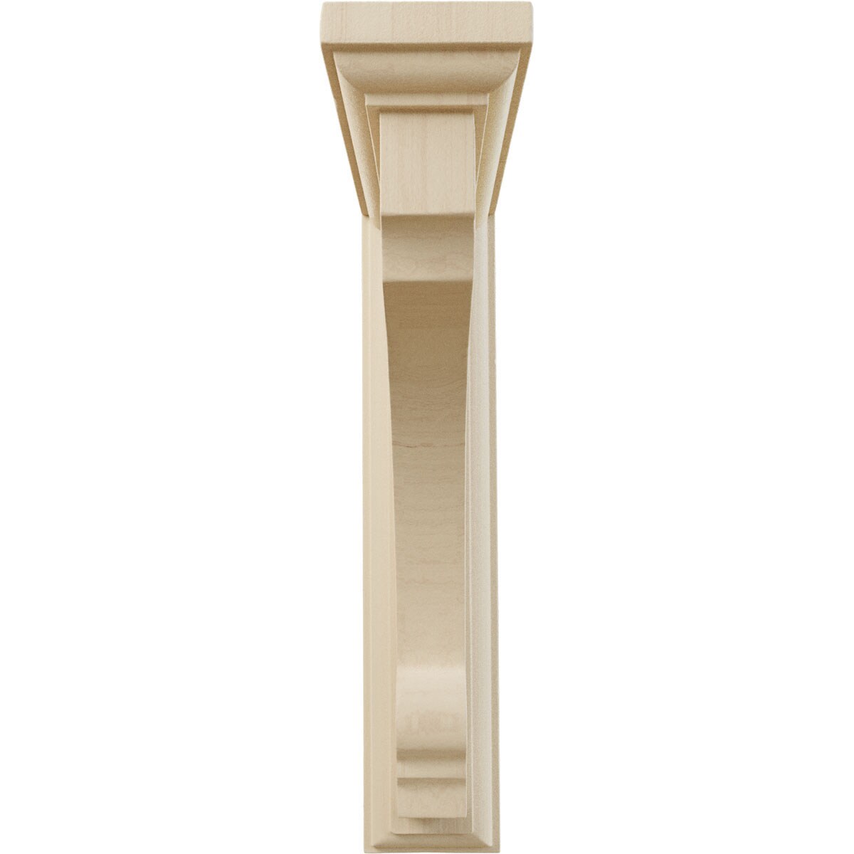 Large Rubberwood Thompson Bracket in Natural Finish