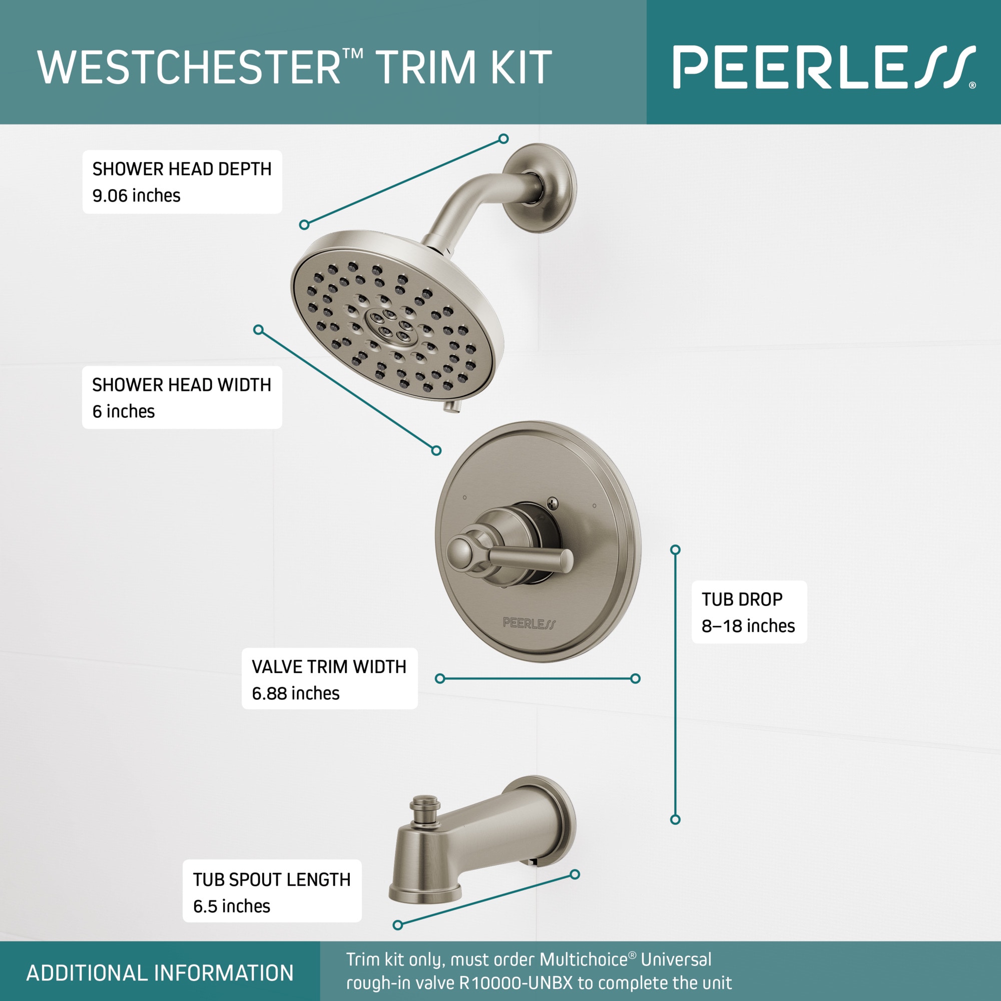 Peerless PTT14423-BN Tub-Shower-Faucets - View #3